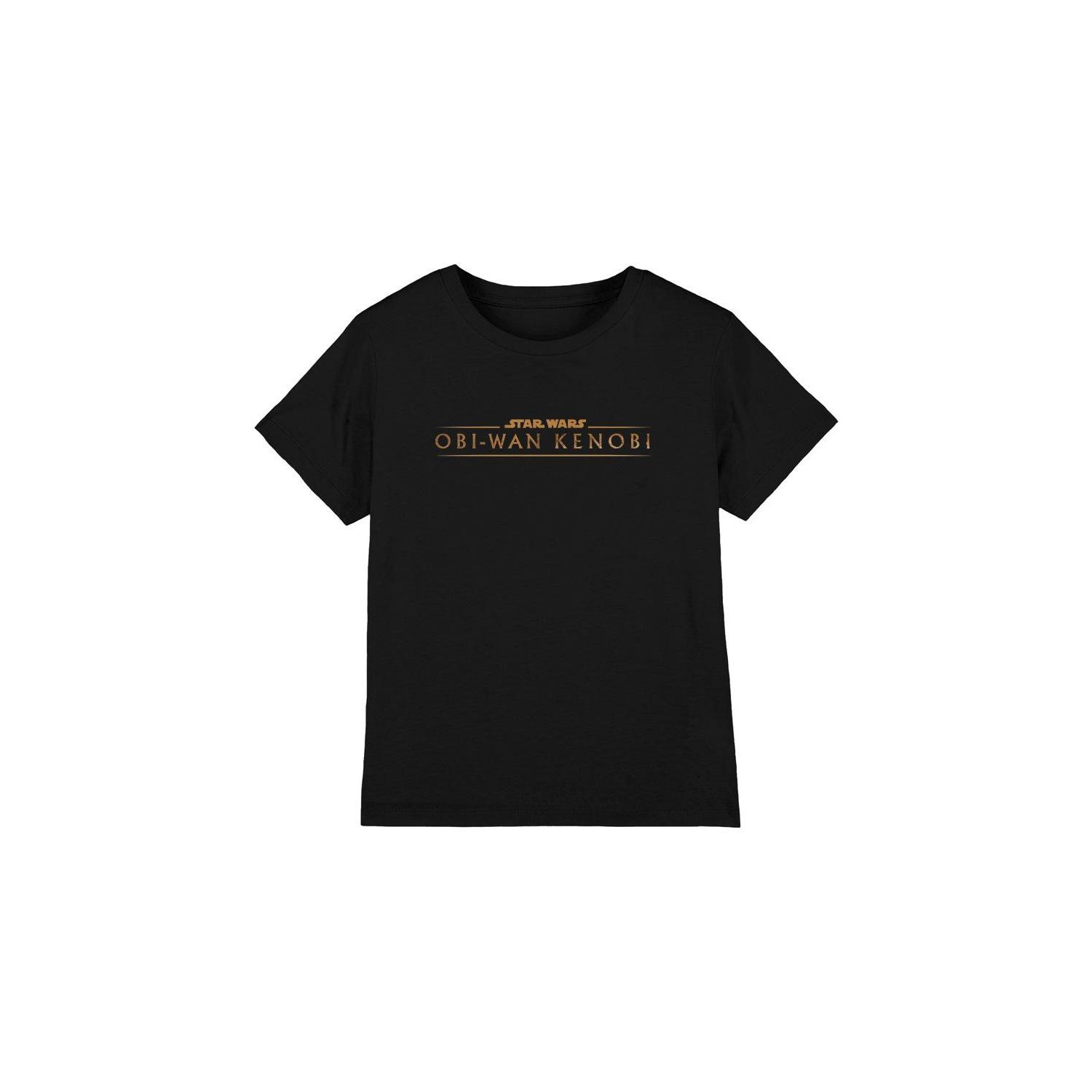 Star Wars Childrens/Kids Obi Wan Kenobi Logo T-Shirt 12-13 zwart