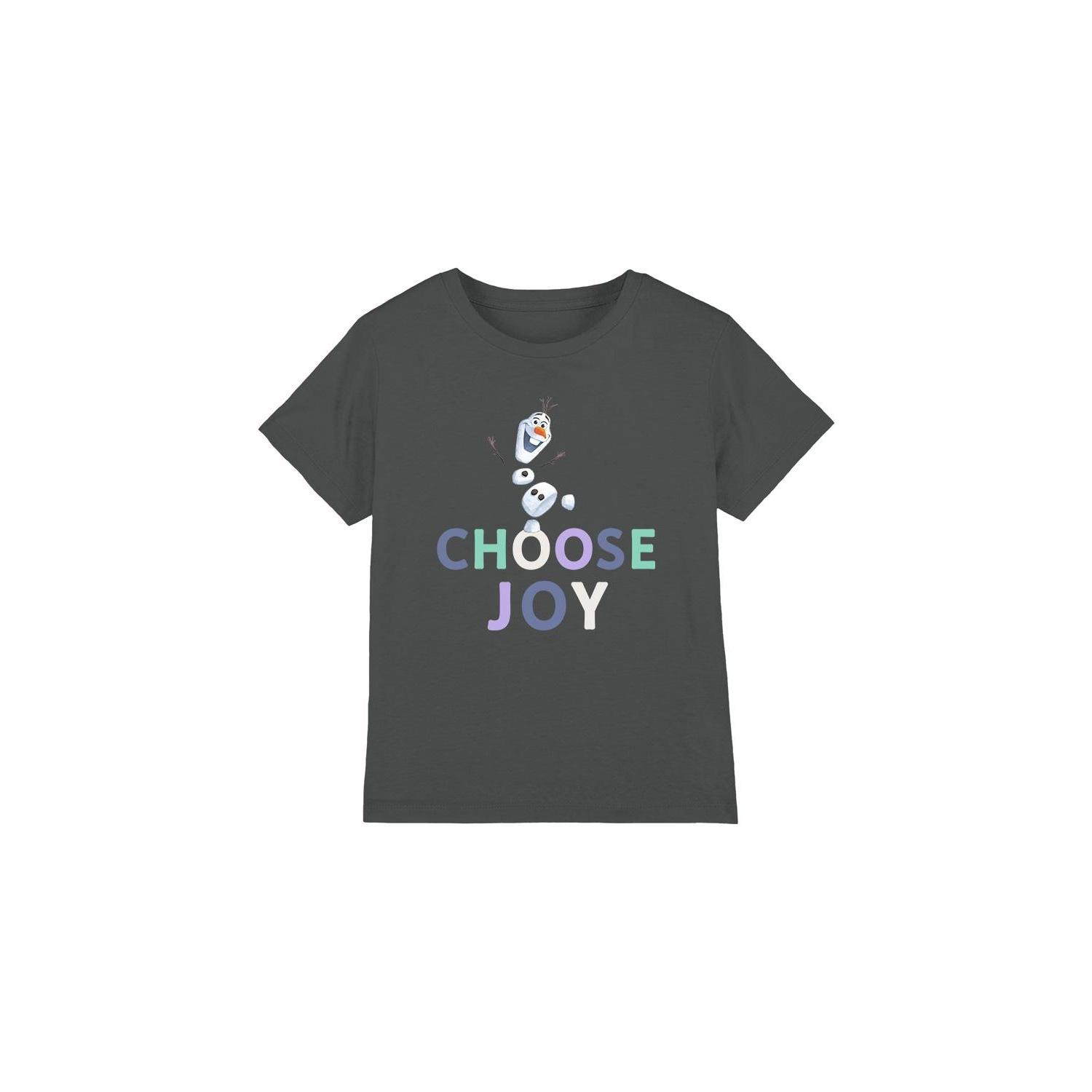 Frozen Childrens/Kids Choose Joy Olaf T-Shirt 3-4 Years houtskool