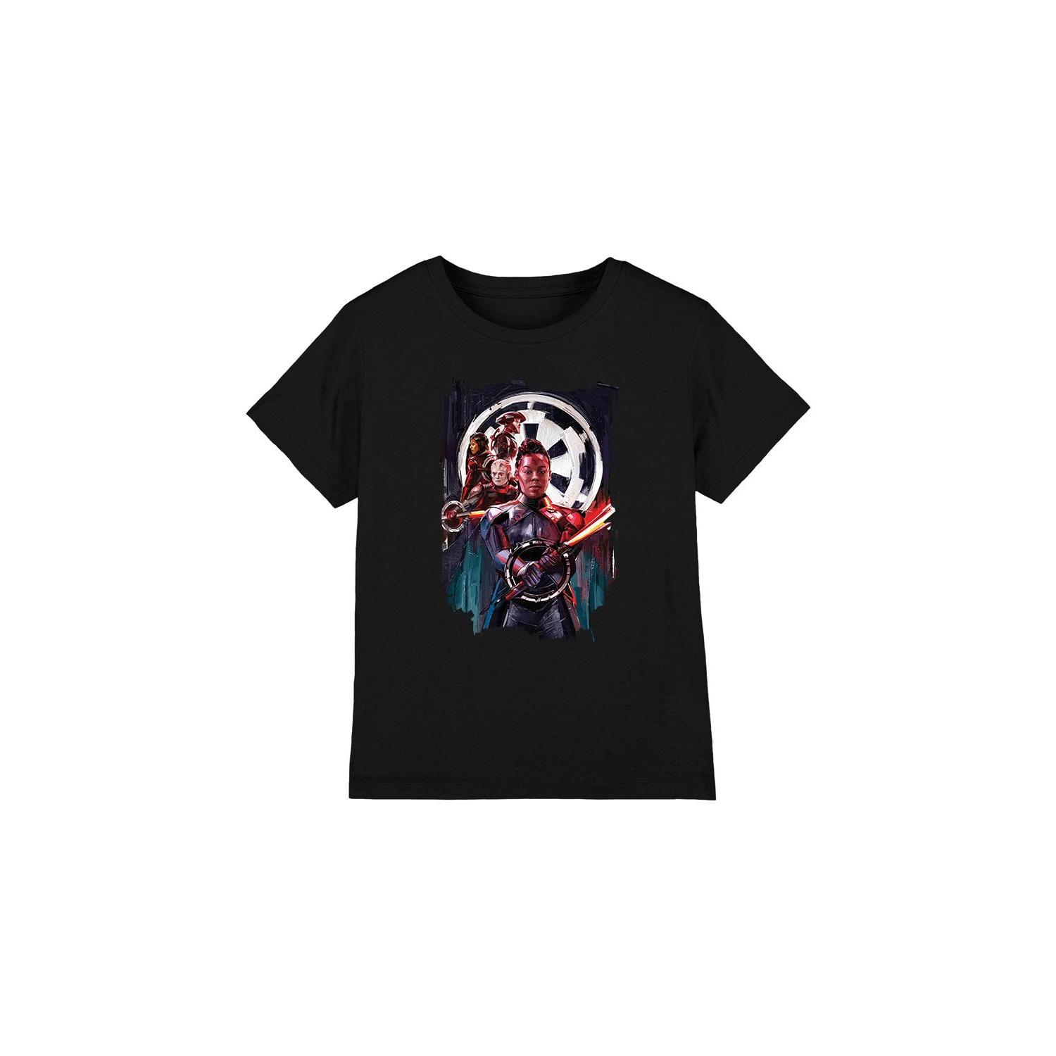 Star Wars Childrens/Kids Inquisitors Obi Wan Kenobi Reva Painted T-Shirt 3-4 Years zwart
