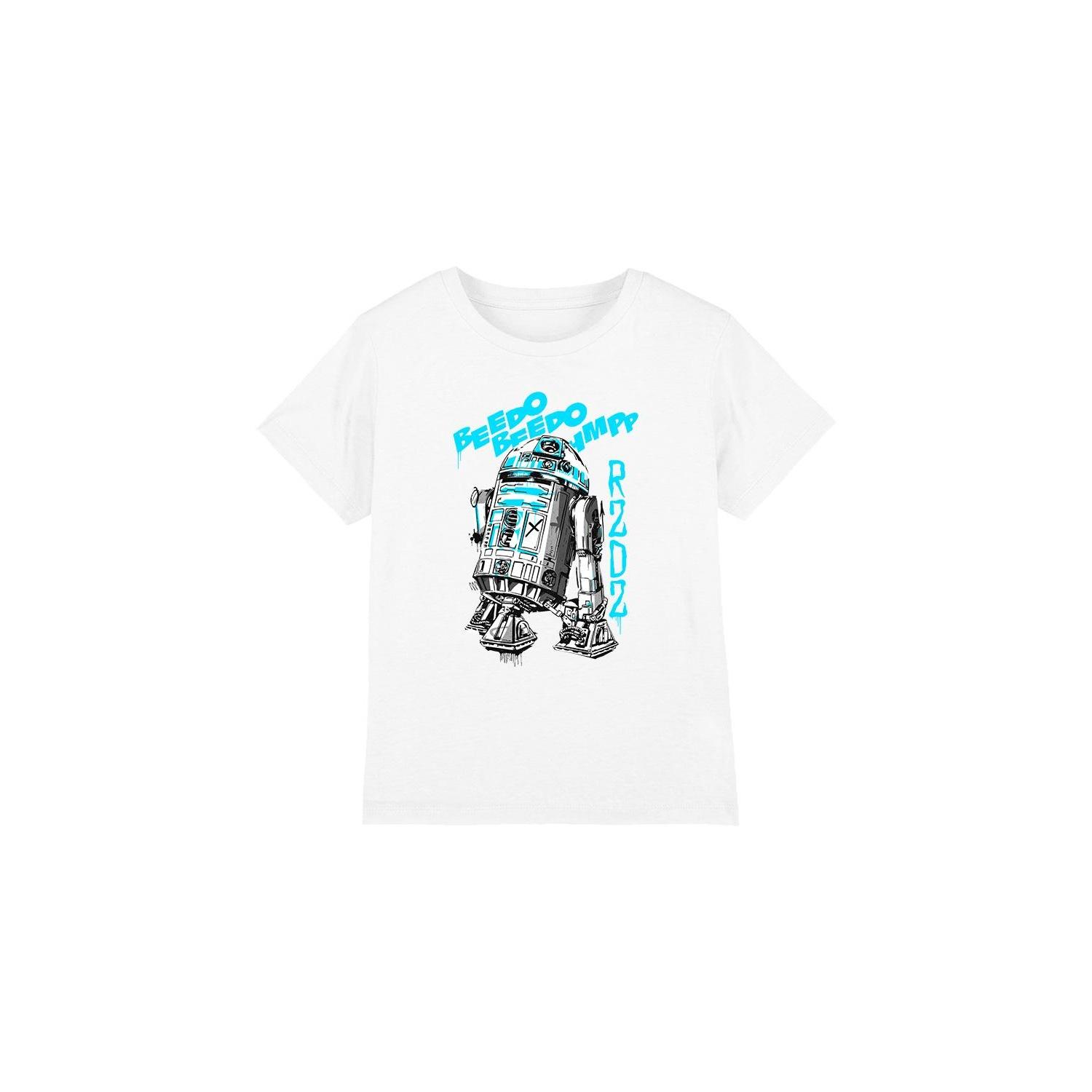 Star Wars Childrens/Kids R2-D2 T-Shirt 12-13 wit