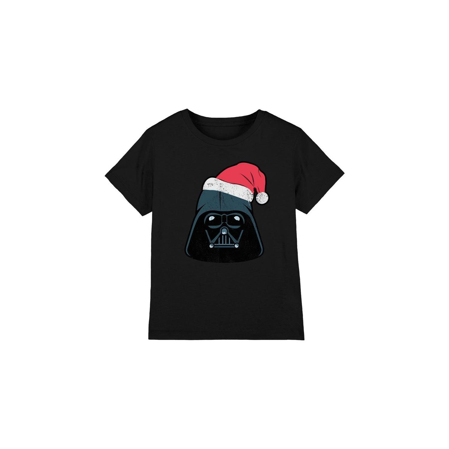 Star Wars Childrens/Kids Darth Vader Santa Christmas T-Shirt 12-13 zwart