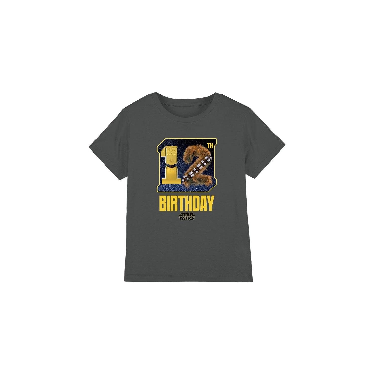 Star Wars Childrens/Kids C3PO Chewbacca Space 12th Birthday T-Shirt 5-6 Years houtskool