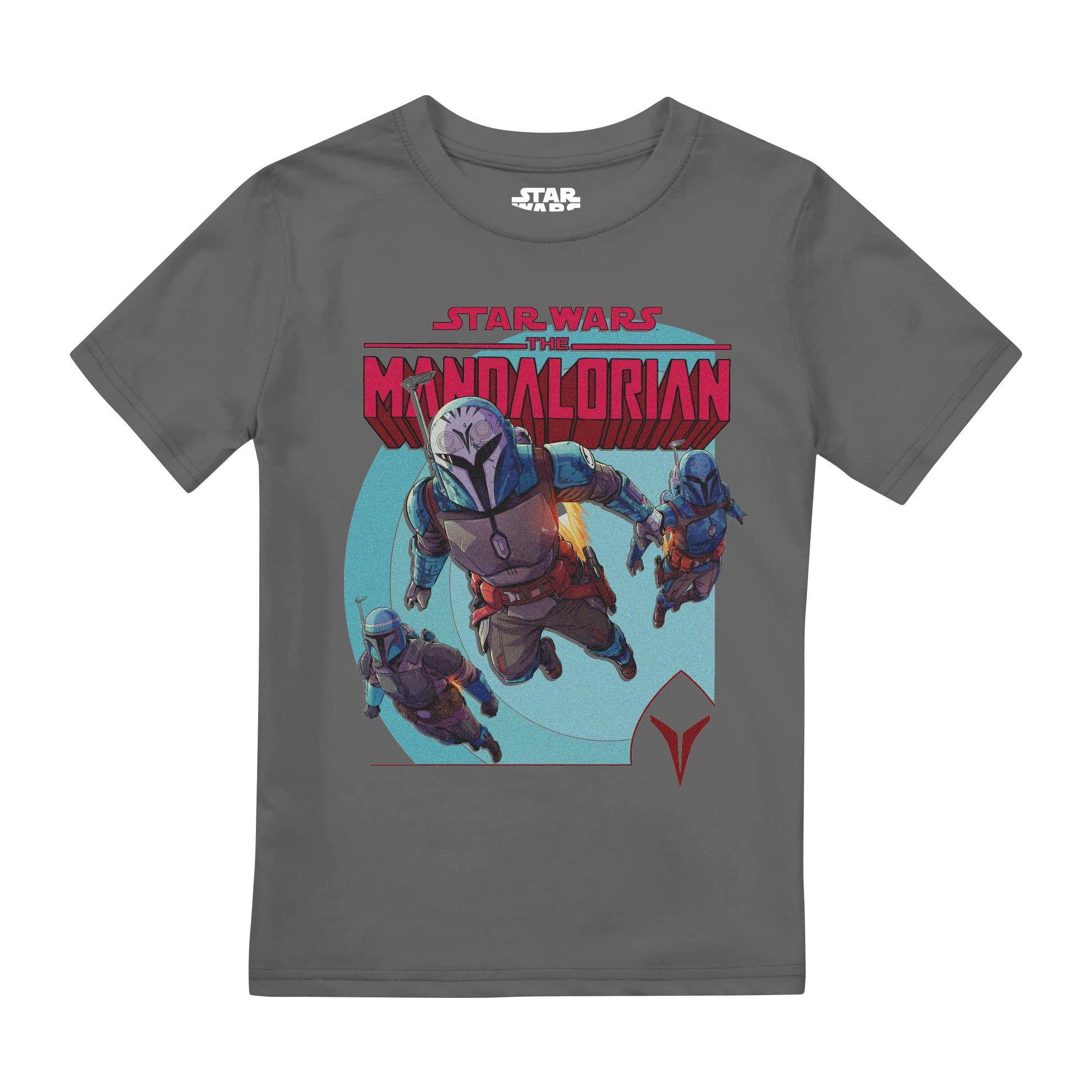 Star Wars: The Mandalorian Childrens/Kids Mandalorians Attack Boys T-Shirt 7-8 Years houtskool