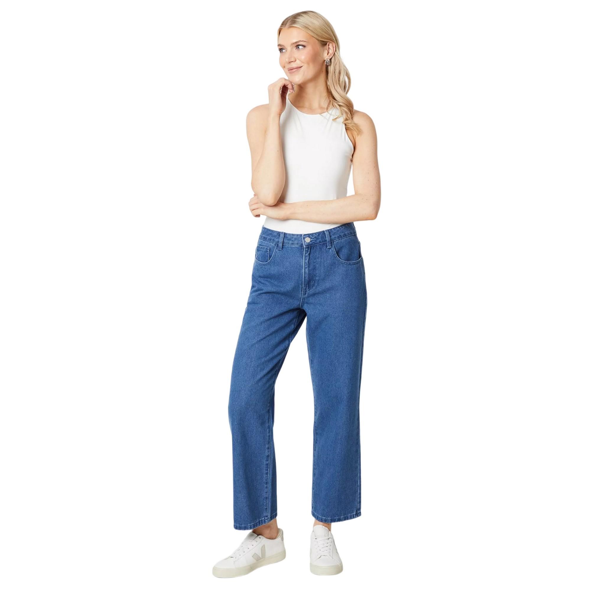 Pertemba FR - Apparel Principes Dames/dames denim jeans met rechte pijpen 14 UK R
