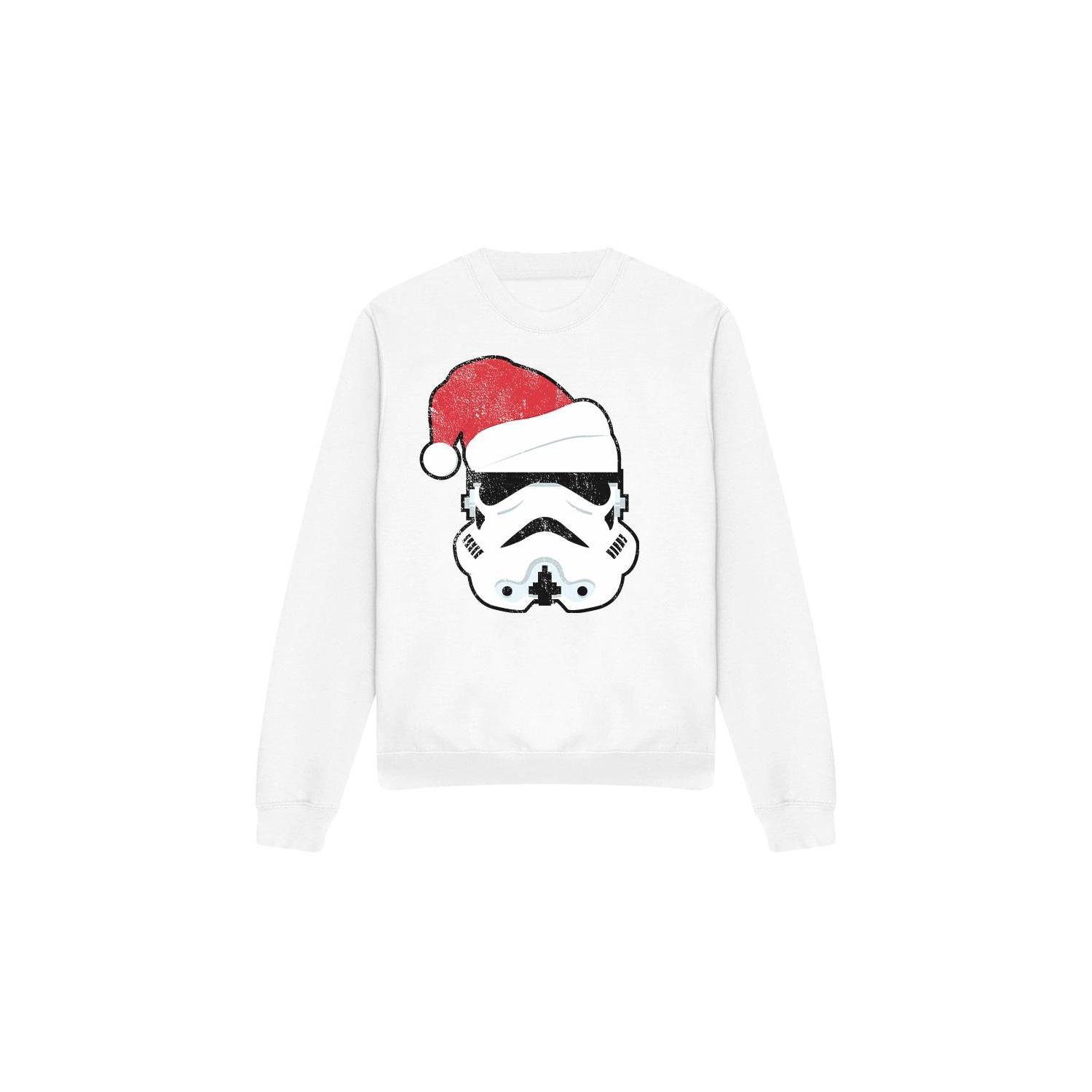 Star Wars Unisex Adult Stormtrooper Santa Christmas Sweatshirt S wit