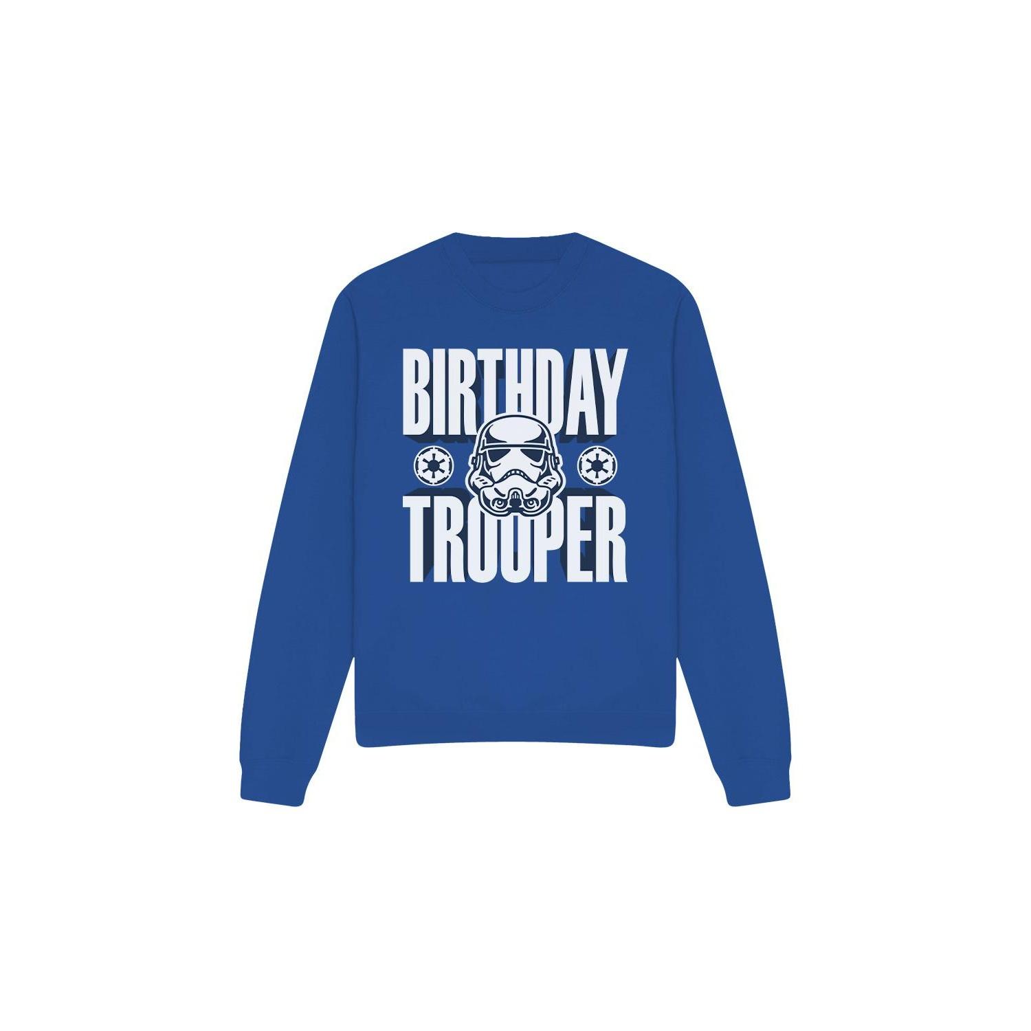 Star Wars Unisex Adult Birthday Troopers Sweatshirt L koningsblauwe kleur