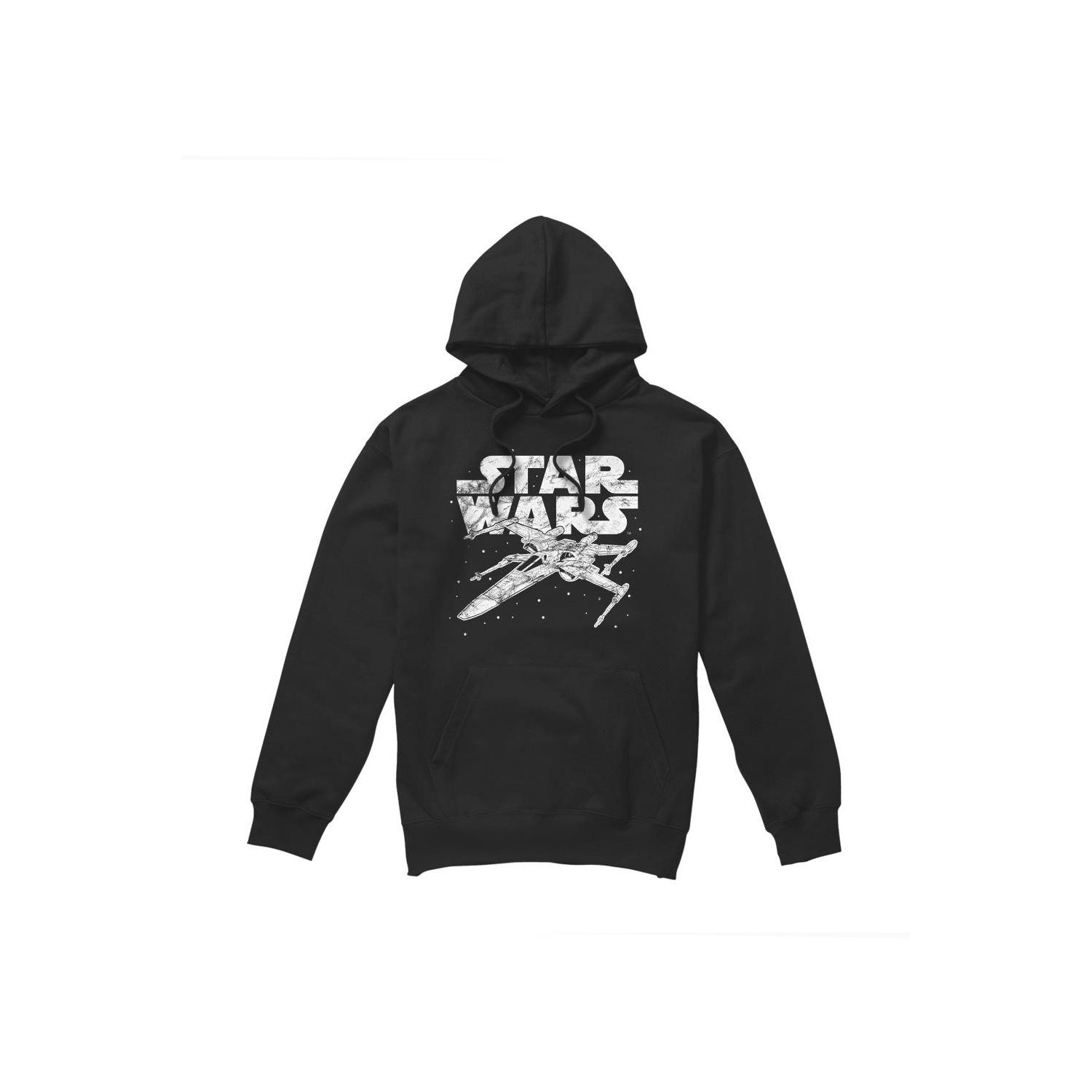 Star Wars Mens Logo Hoodie XXL zwart