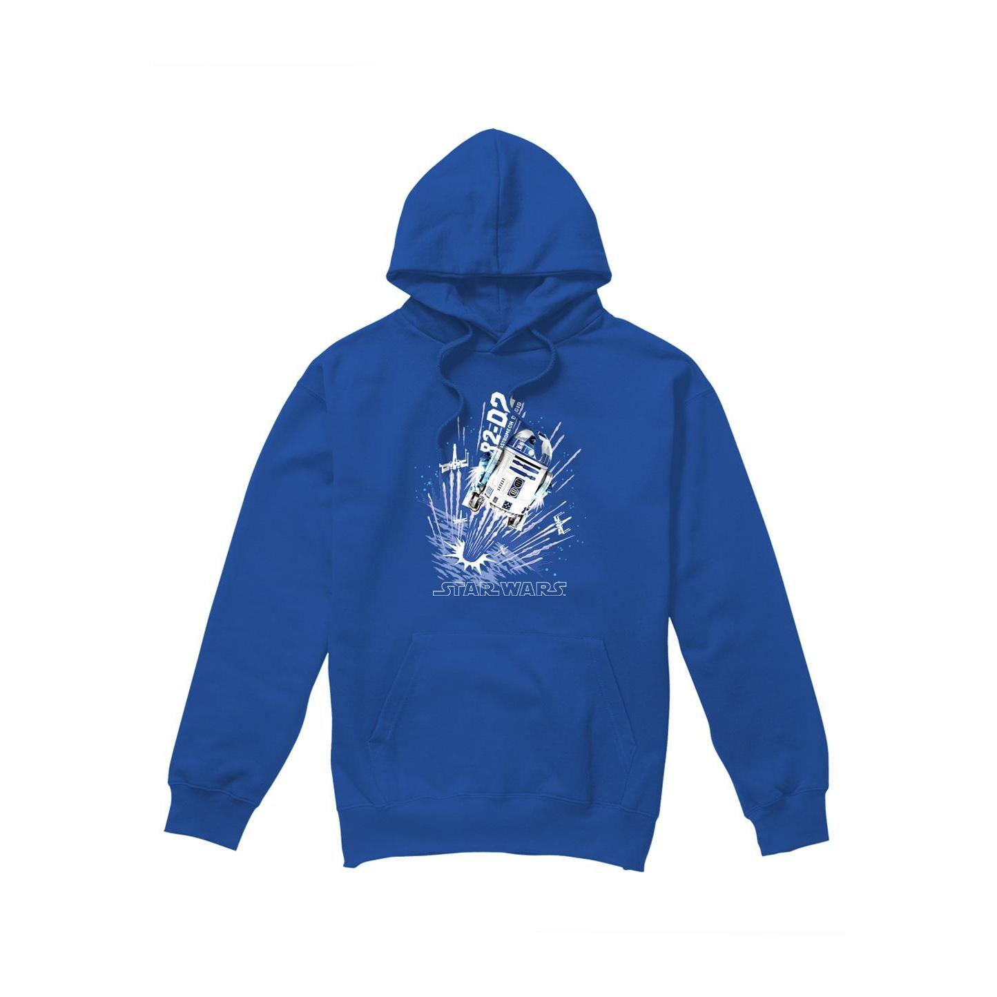 Star Wars Mens Blast Off R2-D2 Hoodie XL koningsblauwe kleur
