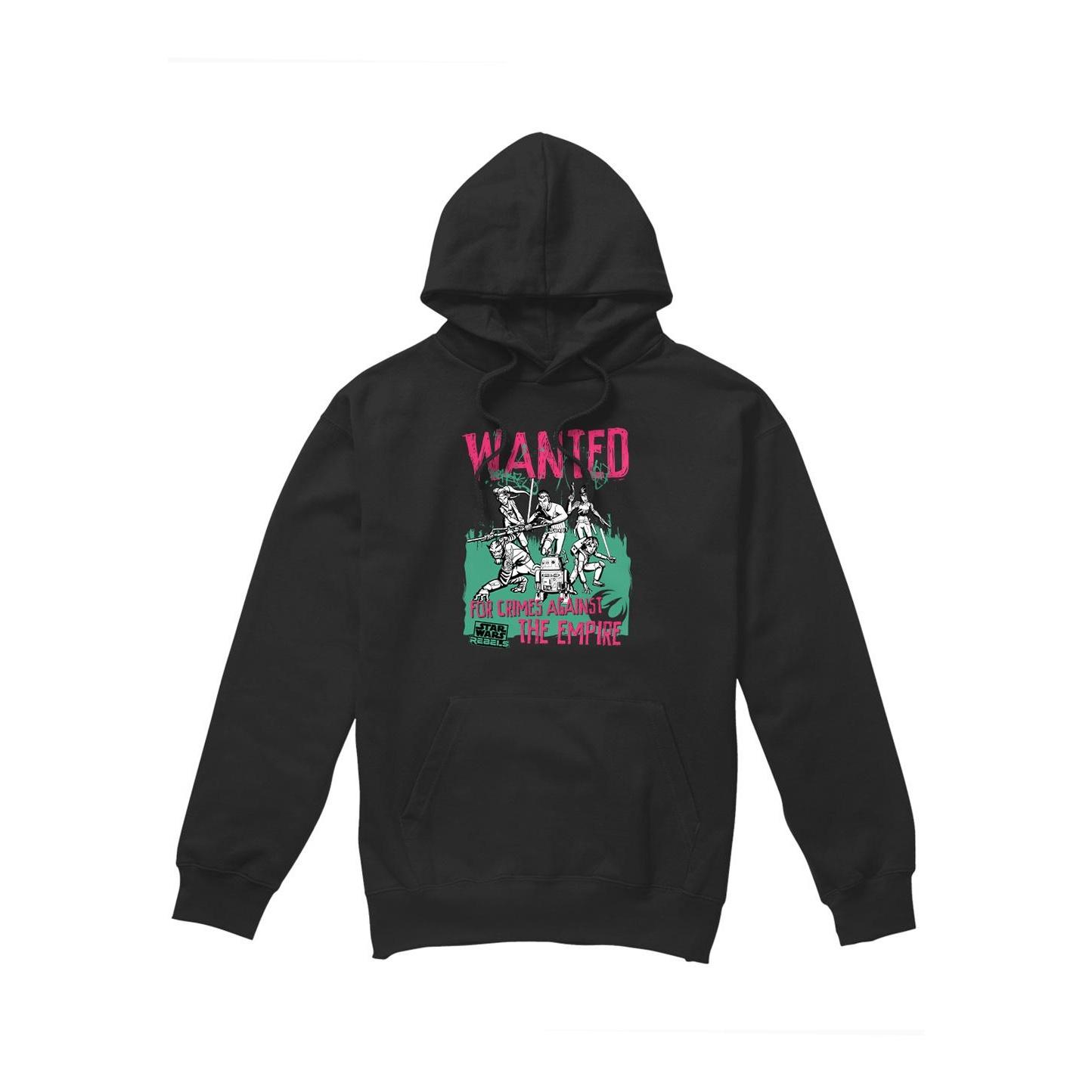 Star Wars Mens Wanted Rebels Hoodie S zwart