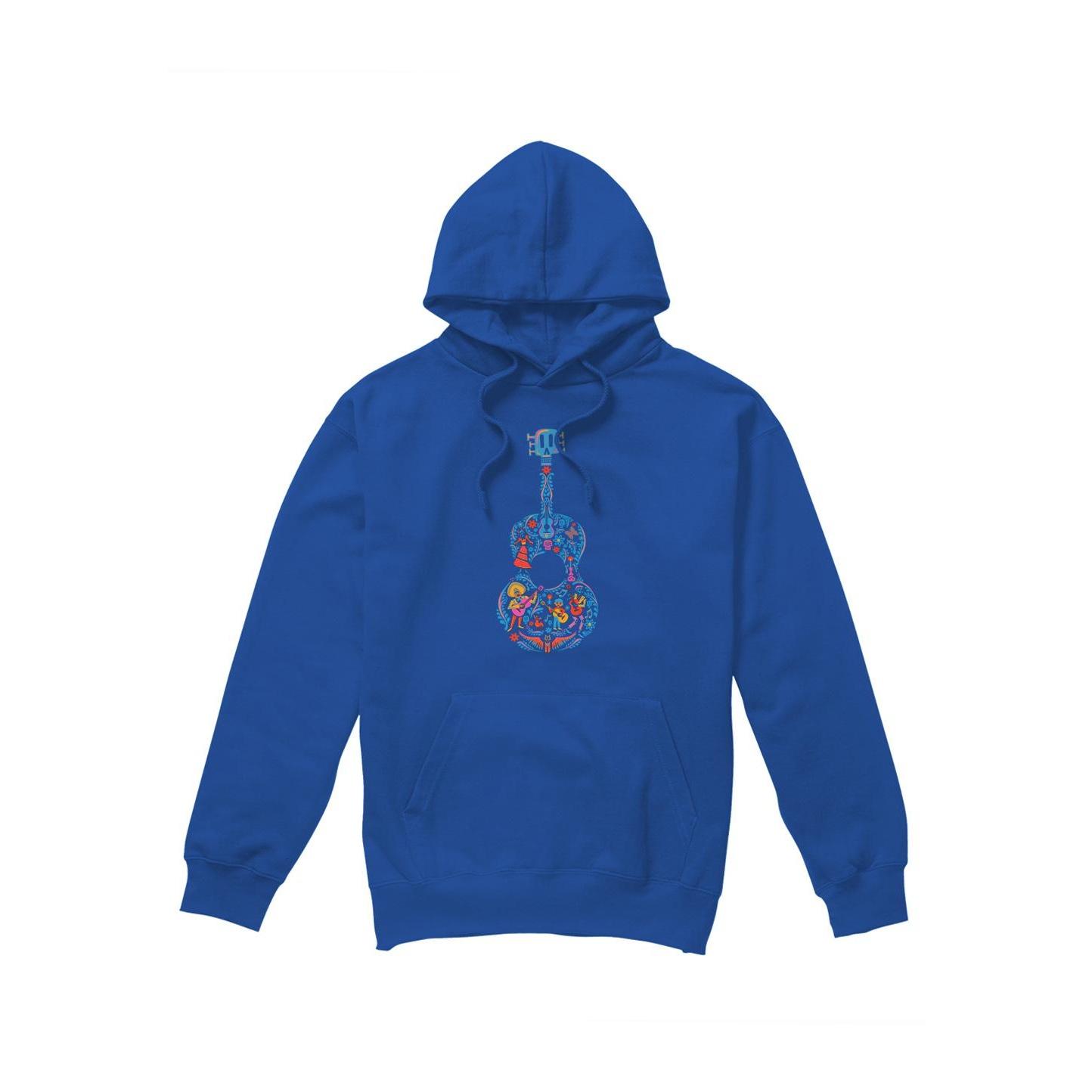 Coco Mens Ernesto Miguel Hector Colourful Guitar Hoodie M koningsblauwe kleur