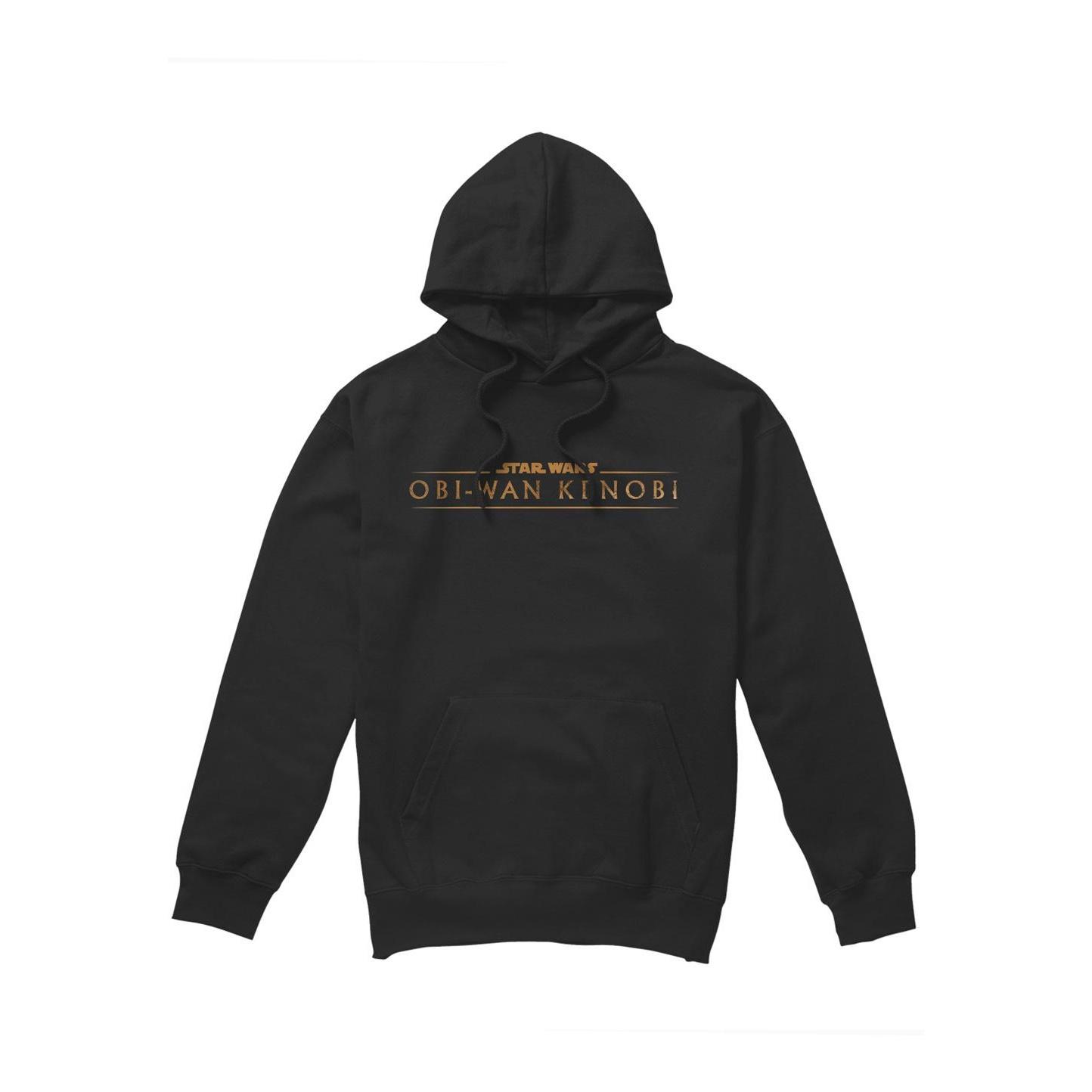 Star Wars Mens Obi Wan Kenobi Logo Hoodie L zwart