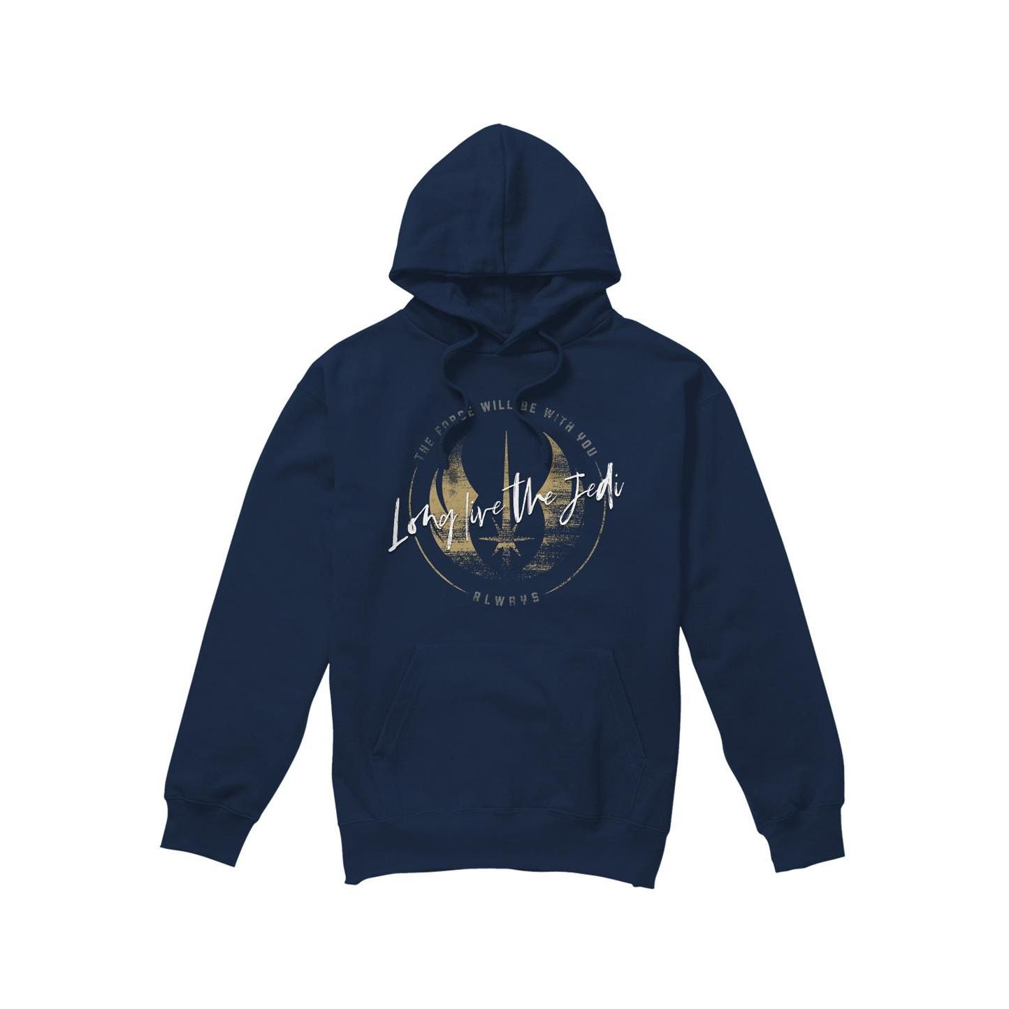 Star Wars Mens Long Live The Jedi Obi Wan Kenobi Hoodie S Vloot