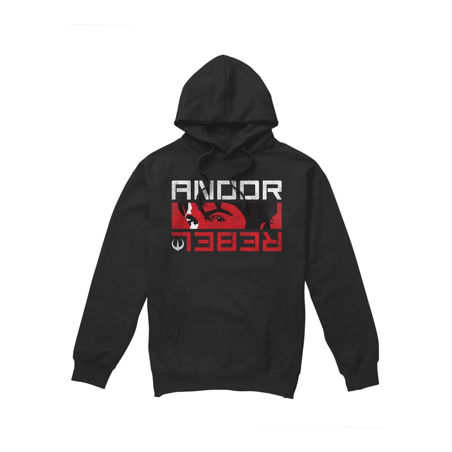 Star Wars Mens Andor Rebel Spy Hoodie M zwart