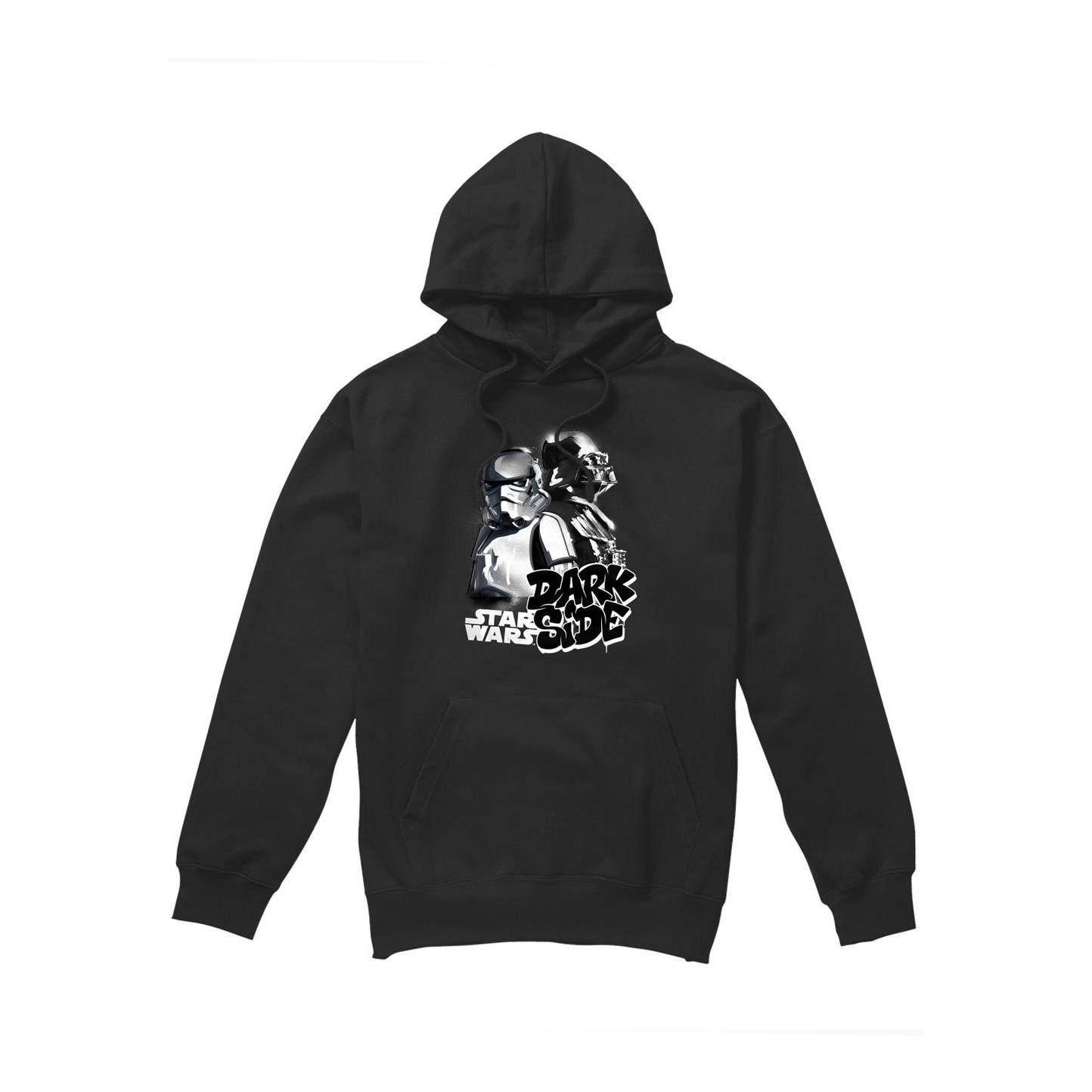 Star Wars Mens Dark Side Duo Hoodie XXL zwart