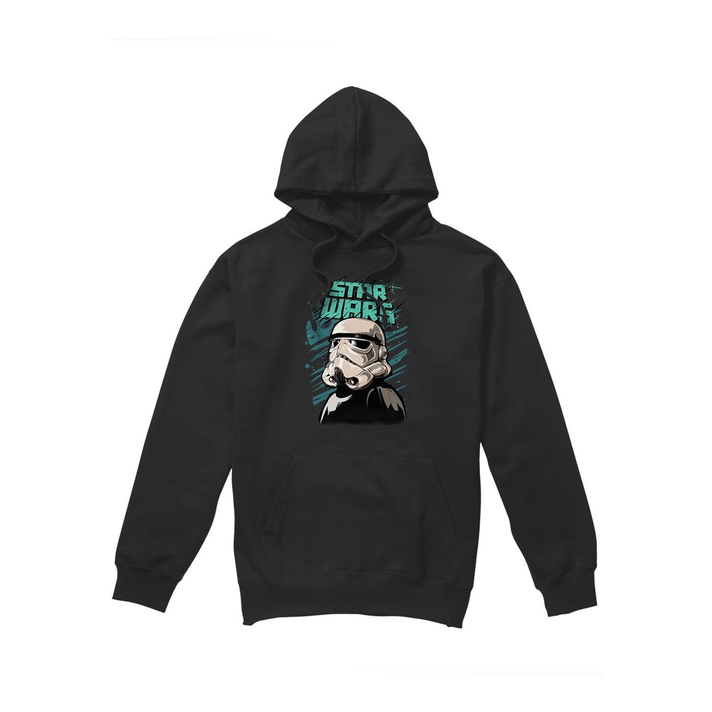 Star Wars Mens Street Glare Stormtrooper Hoodie XXL zwart