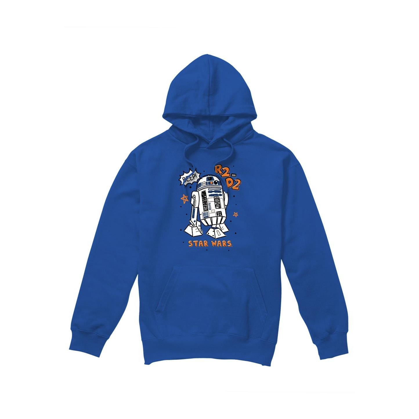 Star Wars Mens R2-D2 Hoodie M koningsblauwe kleur