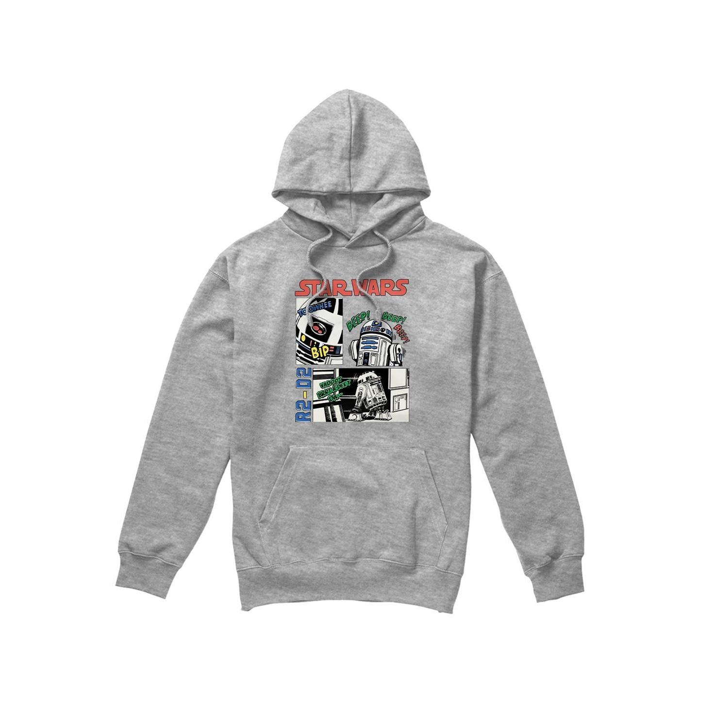 Star Wars Mens Beep Boop R2-D2 Hoodie L