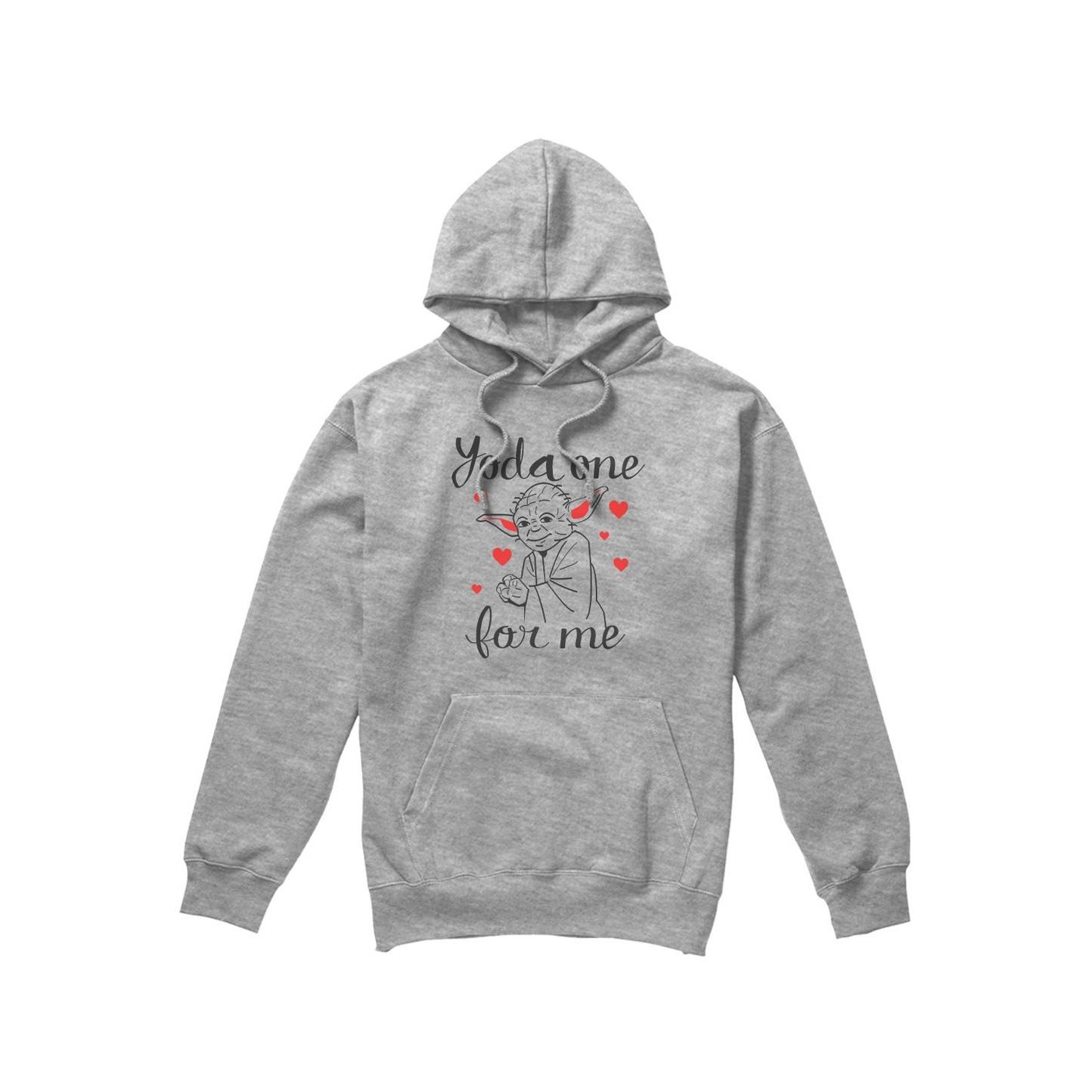 Star Wars Mens Yoda One For Me Valentine`s Day Hoodie XL