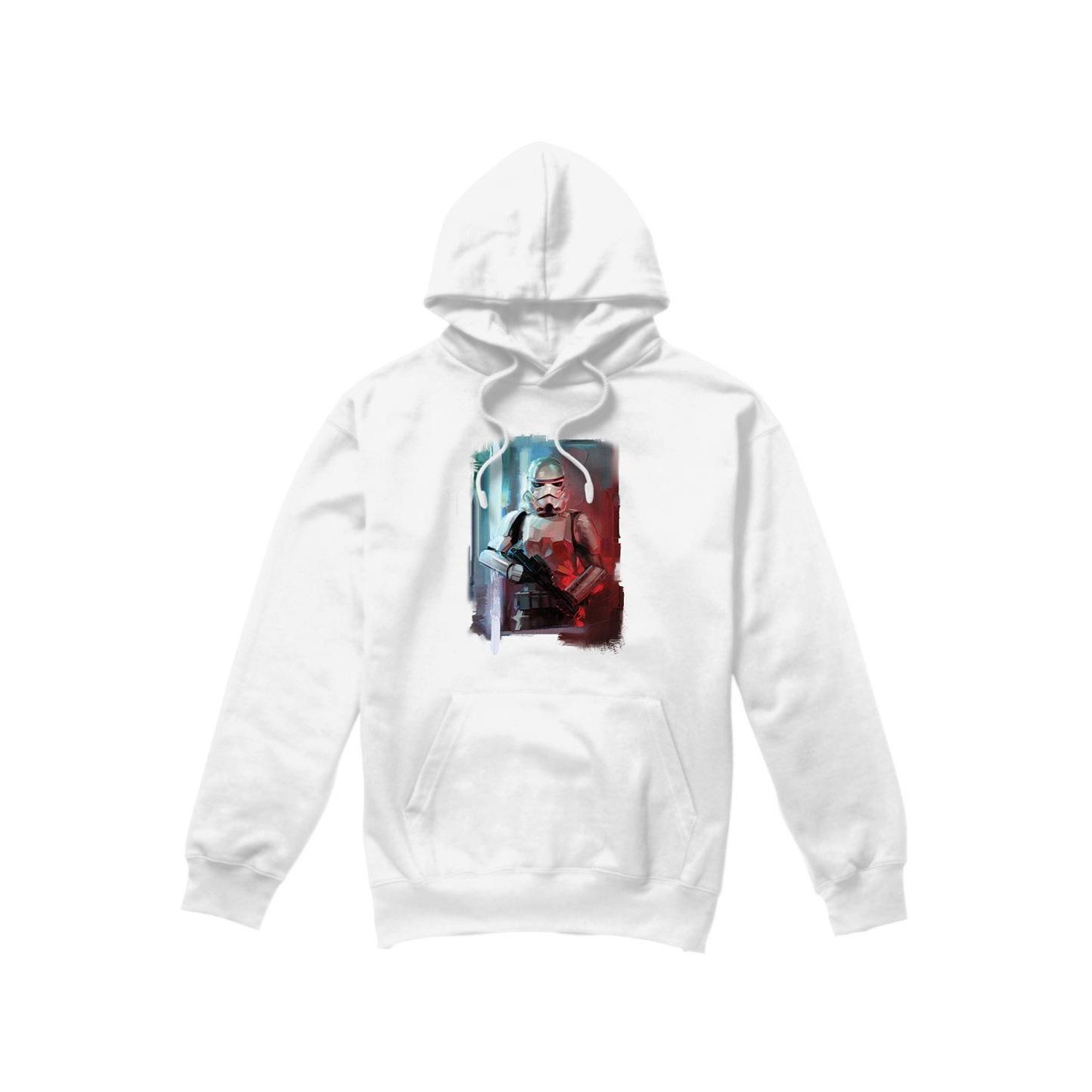 Star Wars Mens Obi Wan Kenobi Painted Hoodie S wit