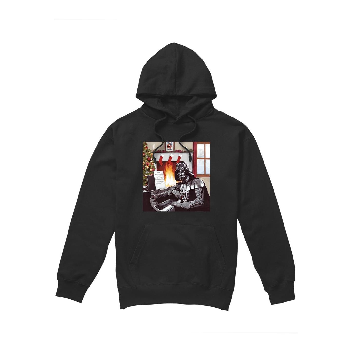 Star Wars Mens Christmas Carols Darth Vader Hoodie XXL zwart