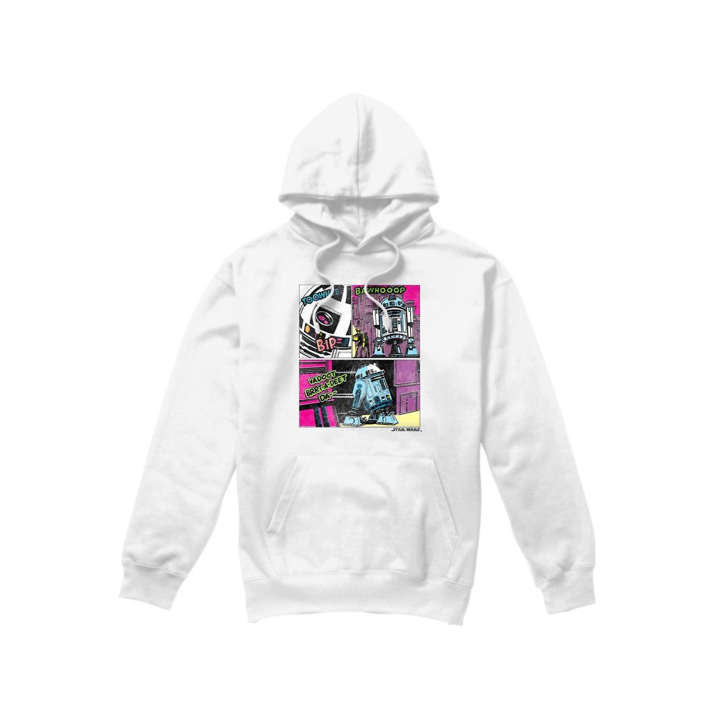 Star Wars Mens To The Rescue R2-D2 Hoodie L wit