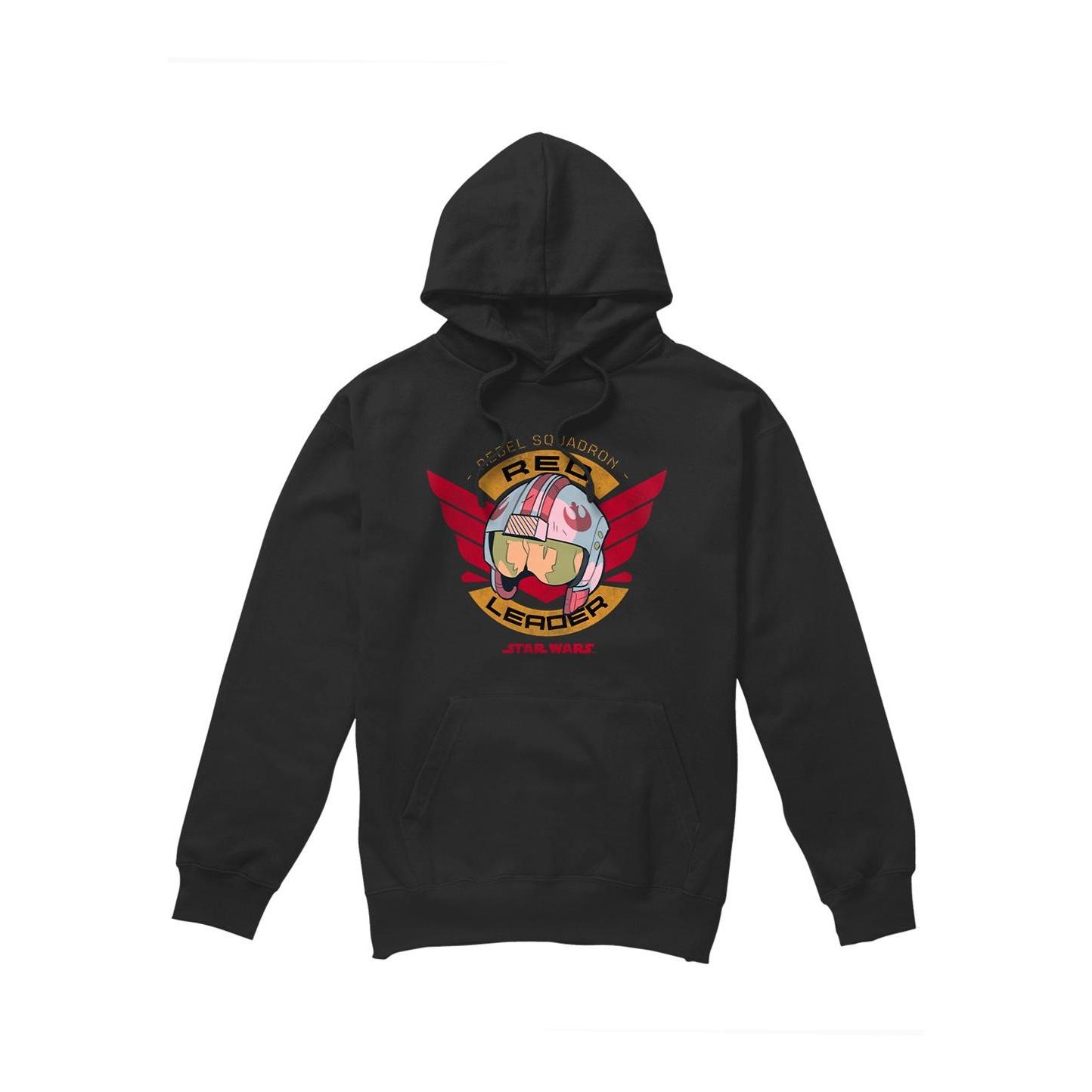 Star Wars Mens Red Leader Hoodie M zwart