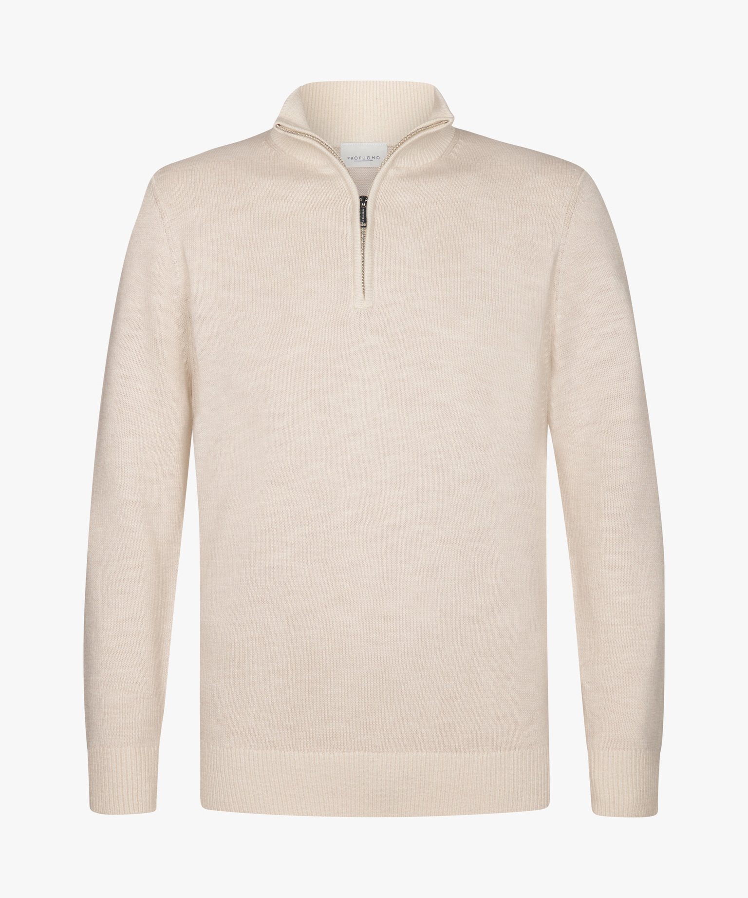 Profuomo PULLOVER HALF ZIP OFF WHITE 