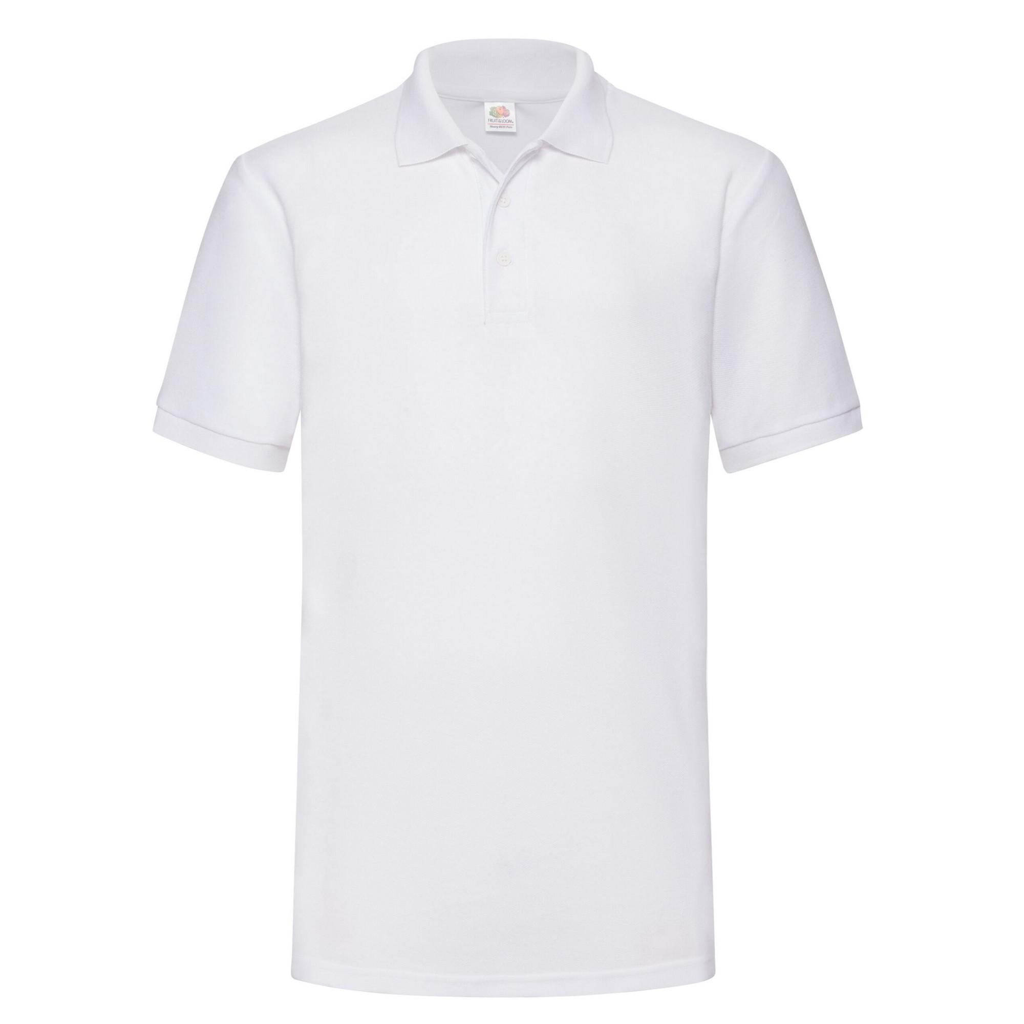 Fruit Of The Loom Mens Plain Heavyweight Polo Shirt S