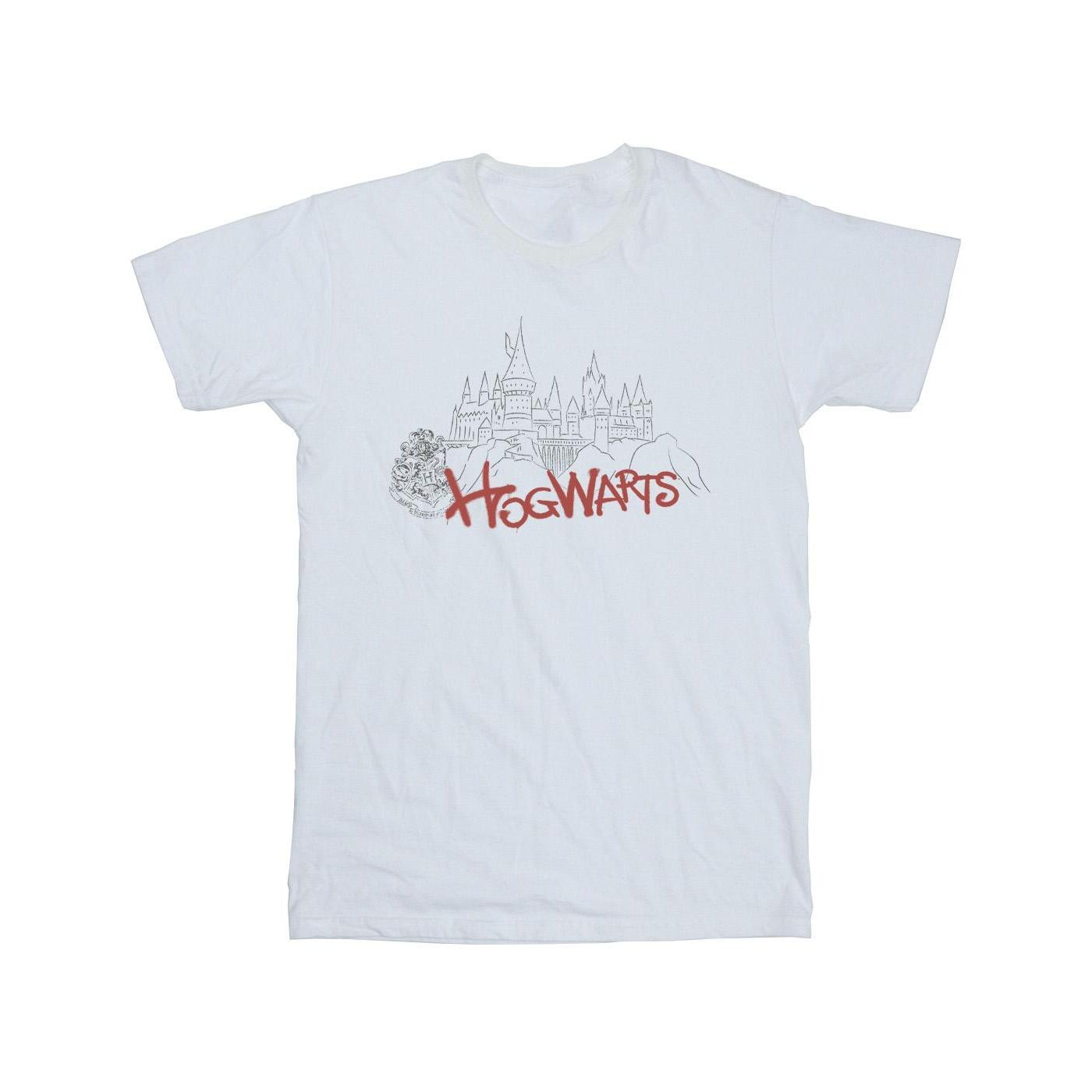 Harry Potter meisjes Zweinstein kasteel spray katoenen T-shirt 9-11 Years
