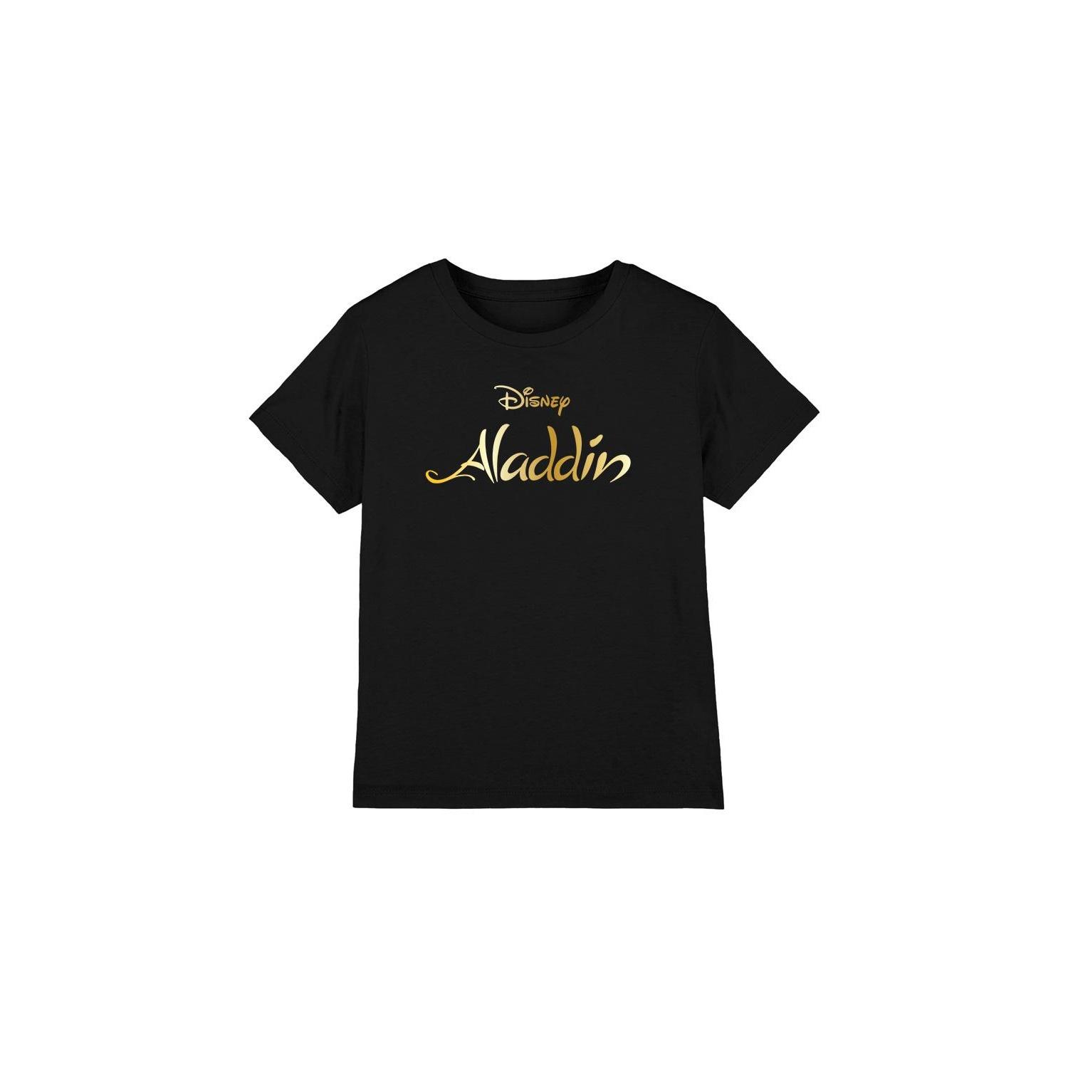Aladdin Childrens/Kids Logo T-Shirt 3-4 Years zwart