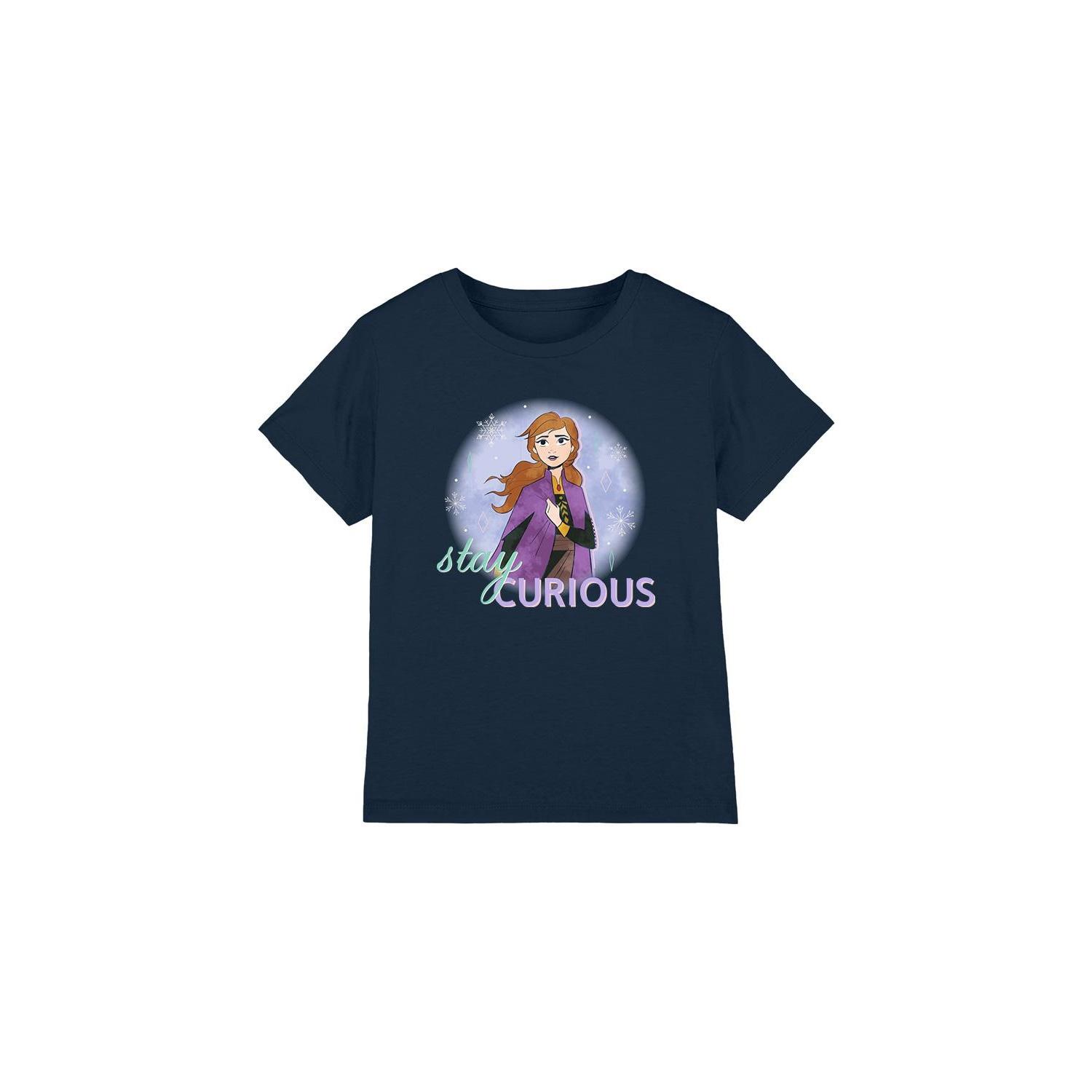 Frozen Childrens/Kids Stay Curious Anna T-Shirt 7-8 Years Vloot
