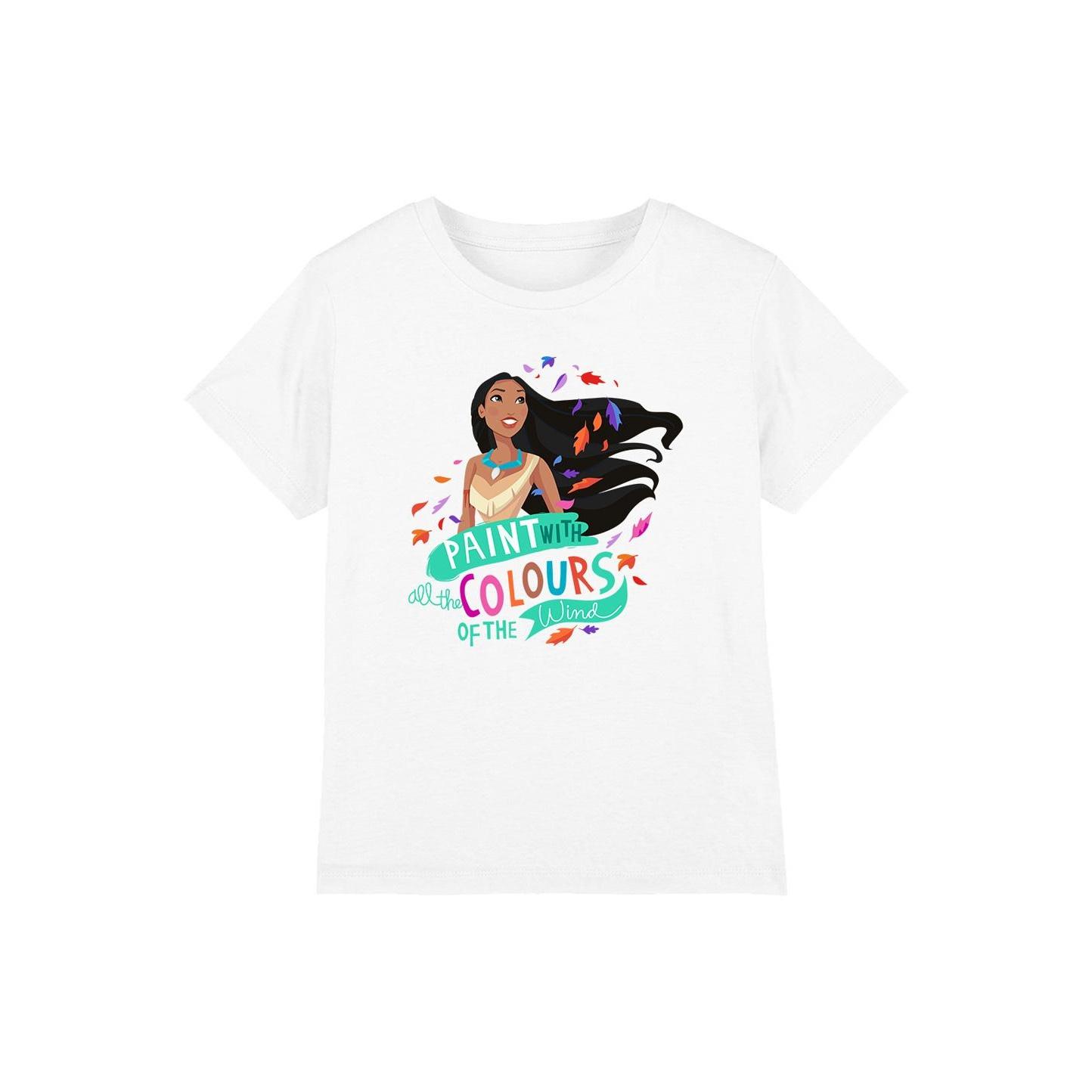Pertemba FR - Apparel Pocahontas Childrens/Kids Colours Of The Wind T-Shirt 5-6 Years wit