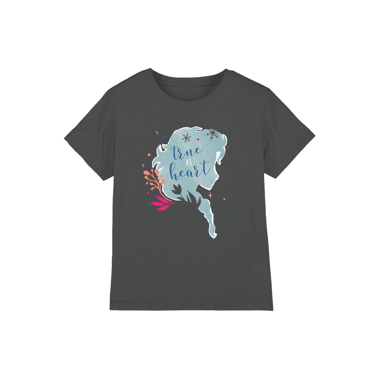 Frozen Childrens/Kids True At Heart Elsa Silhouette T-Shirt 3-4 Years houtskool
