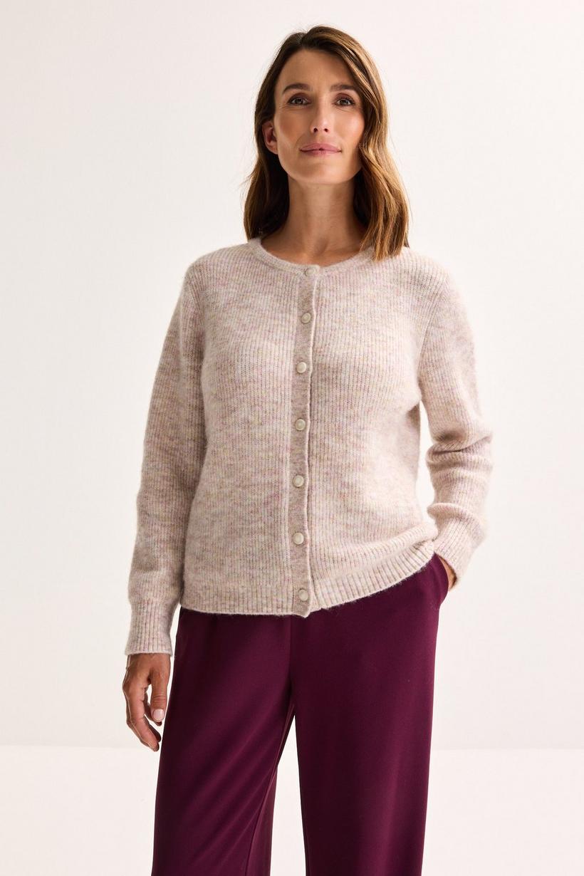 Mayerline Geribde Cardigan Met Alpaca
