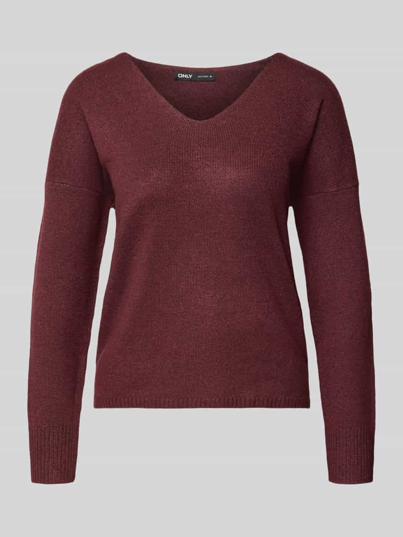 Only Trui met V-hals ONLRICA LIFE L/S V-NECK PULLO KNT NOOS
