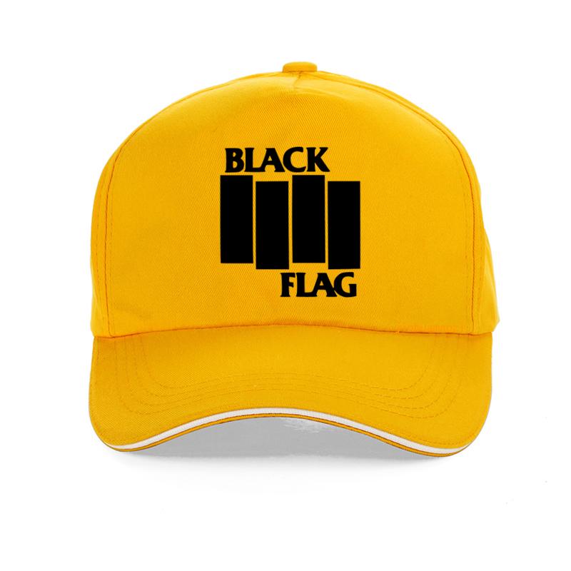 91440118MAC4M03W3Q ZWARTE VLAG Pure Punk Rock Band Baseball cap zomer Unisex hip hop hoed 100% Katoen Unisex verstelbare Black Flag cap