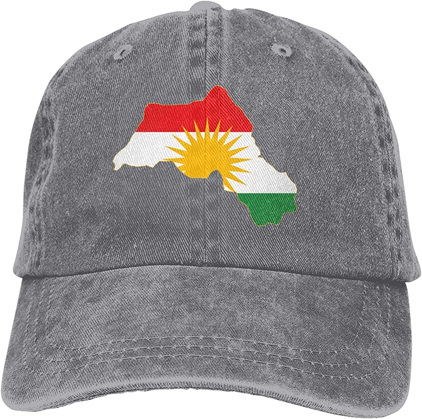 Flowers Fashion Koerdistan Vlagkaart Unisex Casual Papa Hoed Katoen Verstelbare Baseball Cap One Size