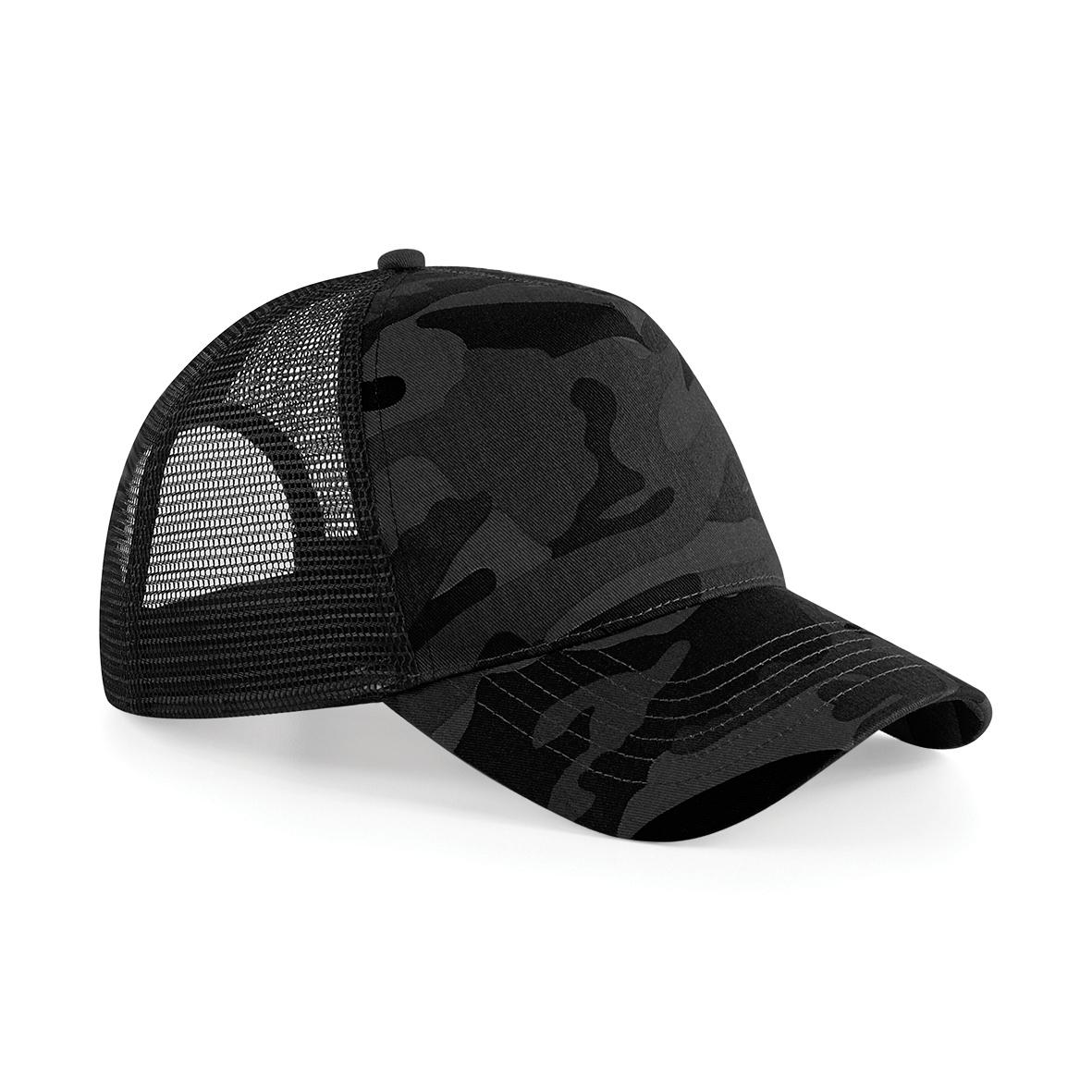 Beechfield retro camouflage snapback truckerpet One Size