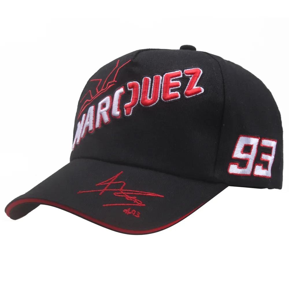 JUNE CAP 2025 New Letter Marquez 93 Logo Baseball Caps Unisex Women Outdoor sports Embroidery  motorcycle hats Sun Protection Gift One Size