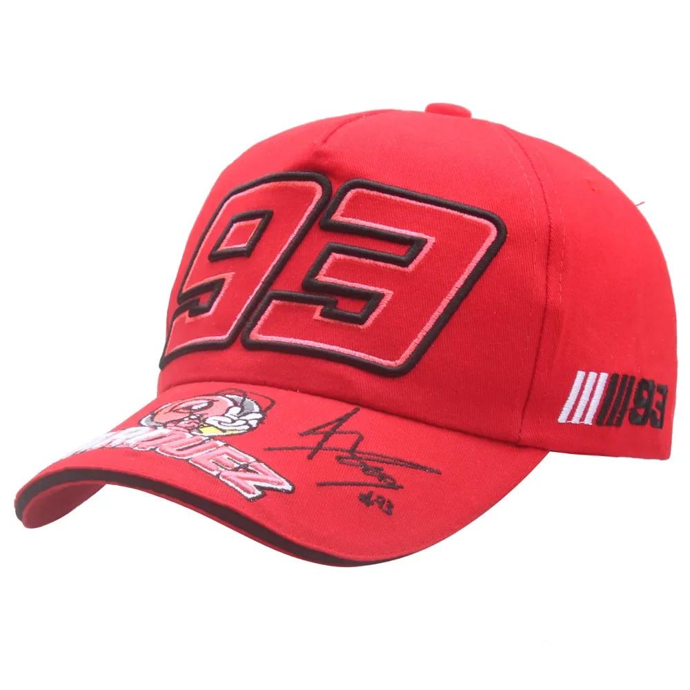 JUNE CAP 2025 New Letter Marquez 93 Logo Baseball Caps Unisex Women Outdoor sports Embroidery  motorcycle hats Sun Protection Gift One Size