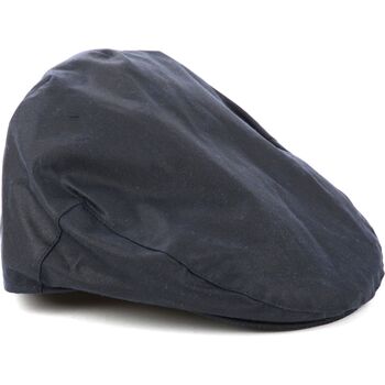Barbour Pet  Wax Flat Cap Navy