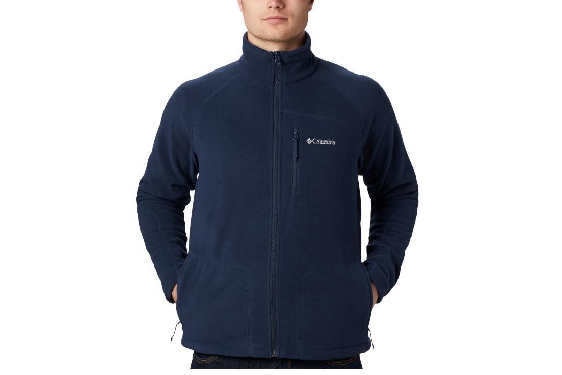 Columbia Fast Trek II fleece met volledige ritssluiting, marineblauwe fleece voor heren L