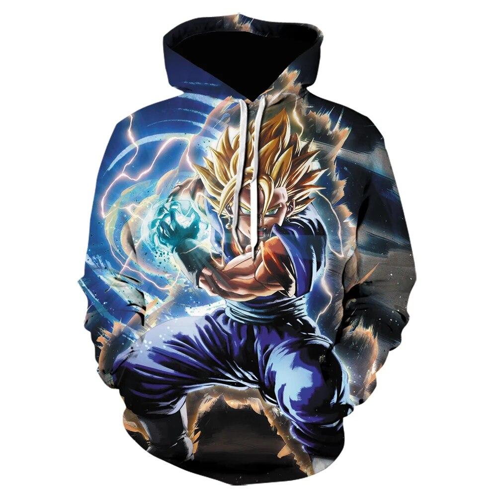 TIP723 Lente Herfst Heren Hoodie 3D Afdrukken Japanse Anime Goku Fashion Casual Sweatshirt Jas Lange Mouw Truien Oversized Tops M