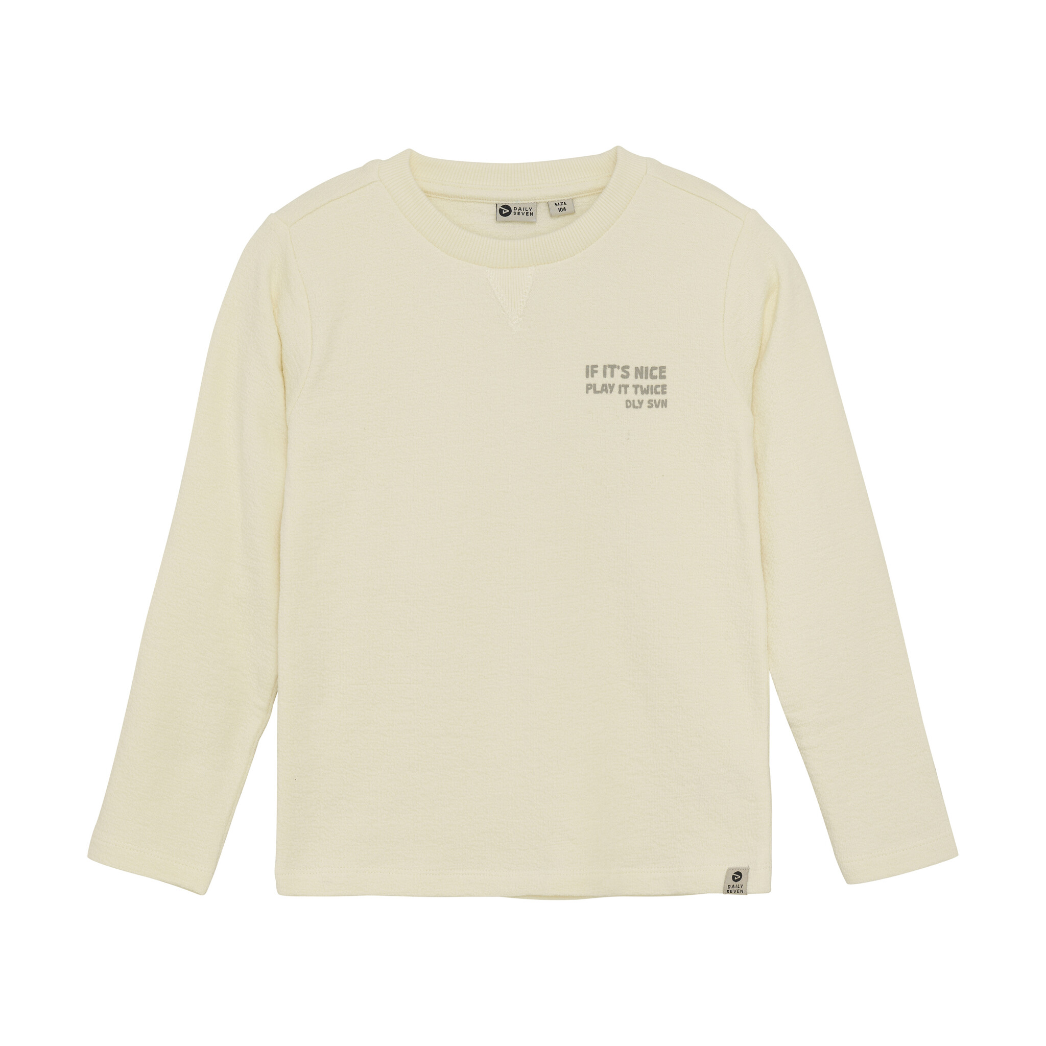Daily7 winter t-shirt jongens - wit - longsleeve/backprint