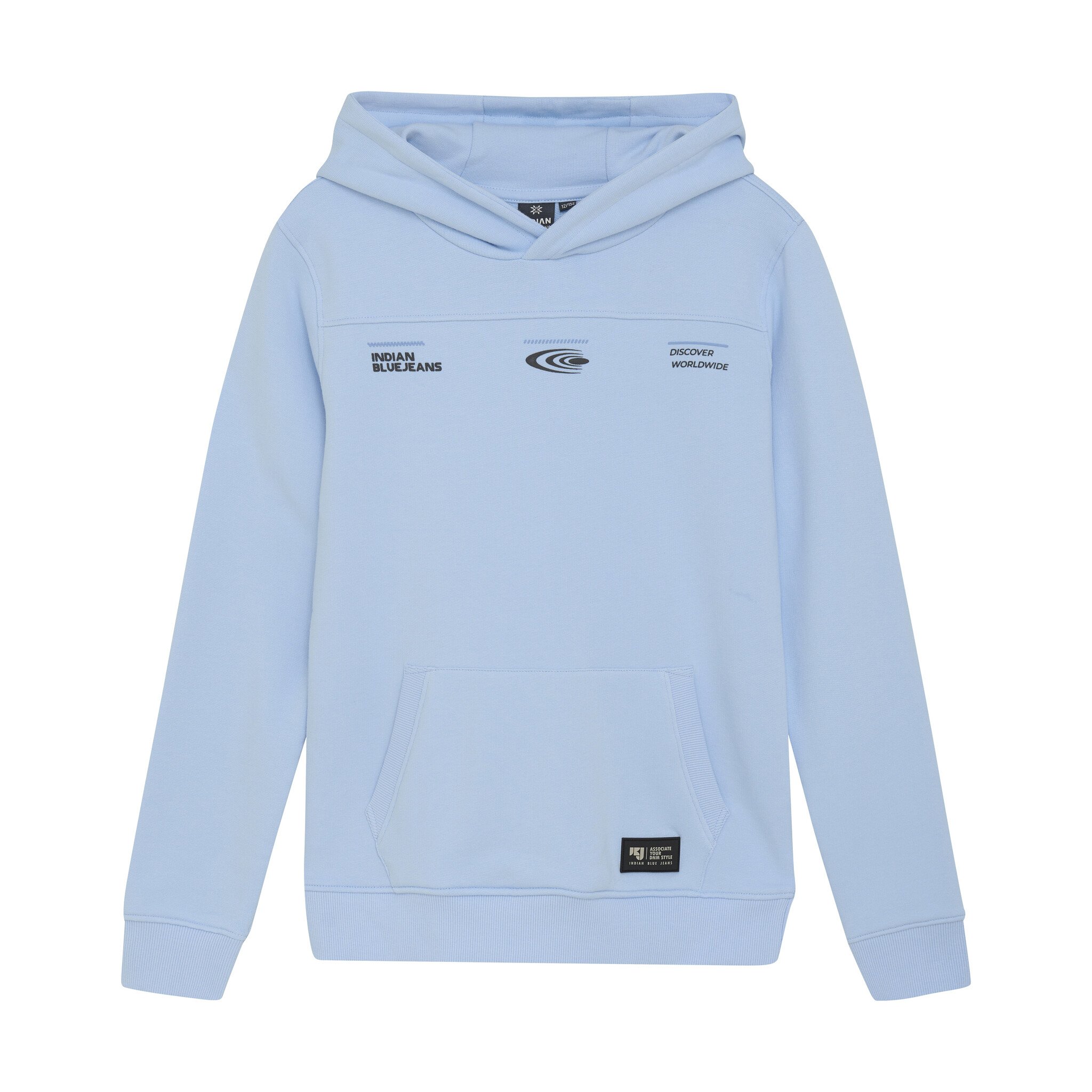 Indian Blue Jeans Winter hoodie jongens - blauw - cut&sew