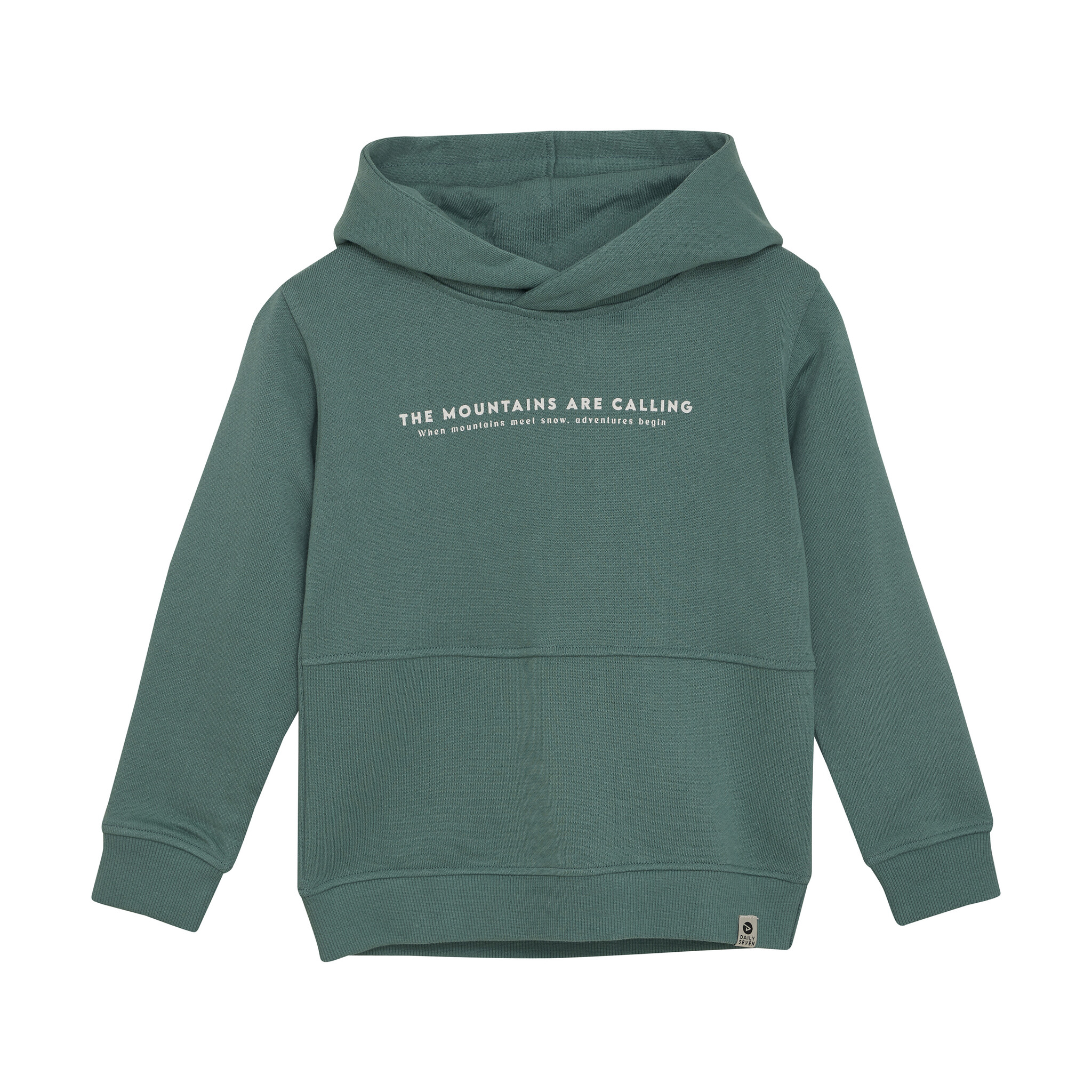 Daily7 winter hoodie jongens - blauw - backprint