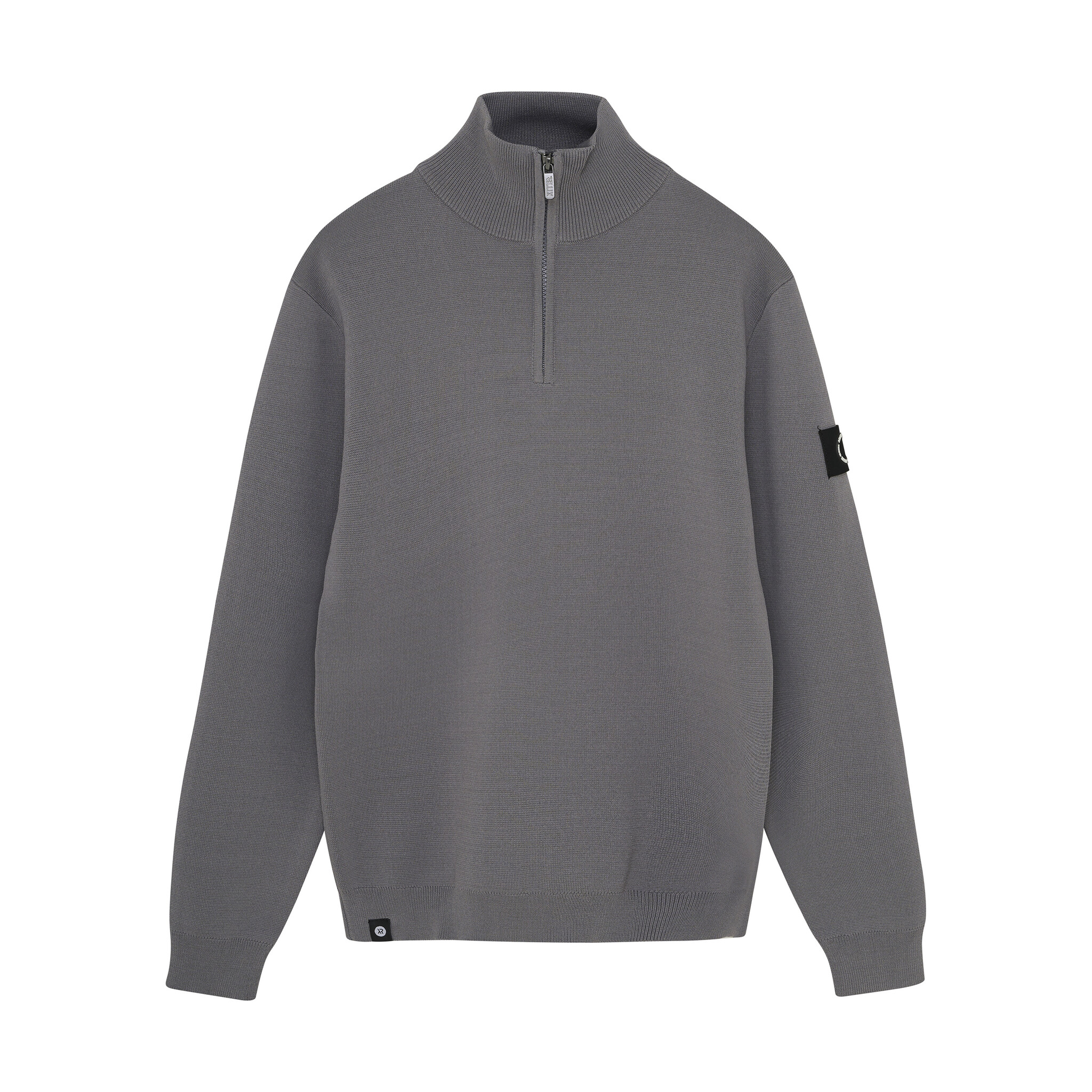 Rellix winter sweater jongens - grijs - rits, gebreid