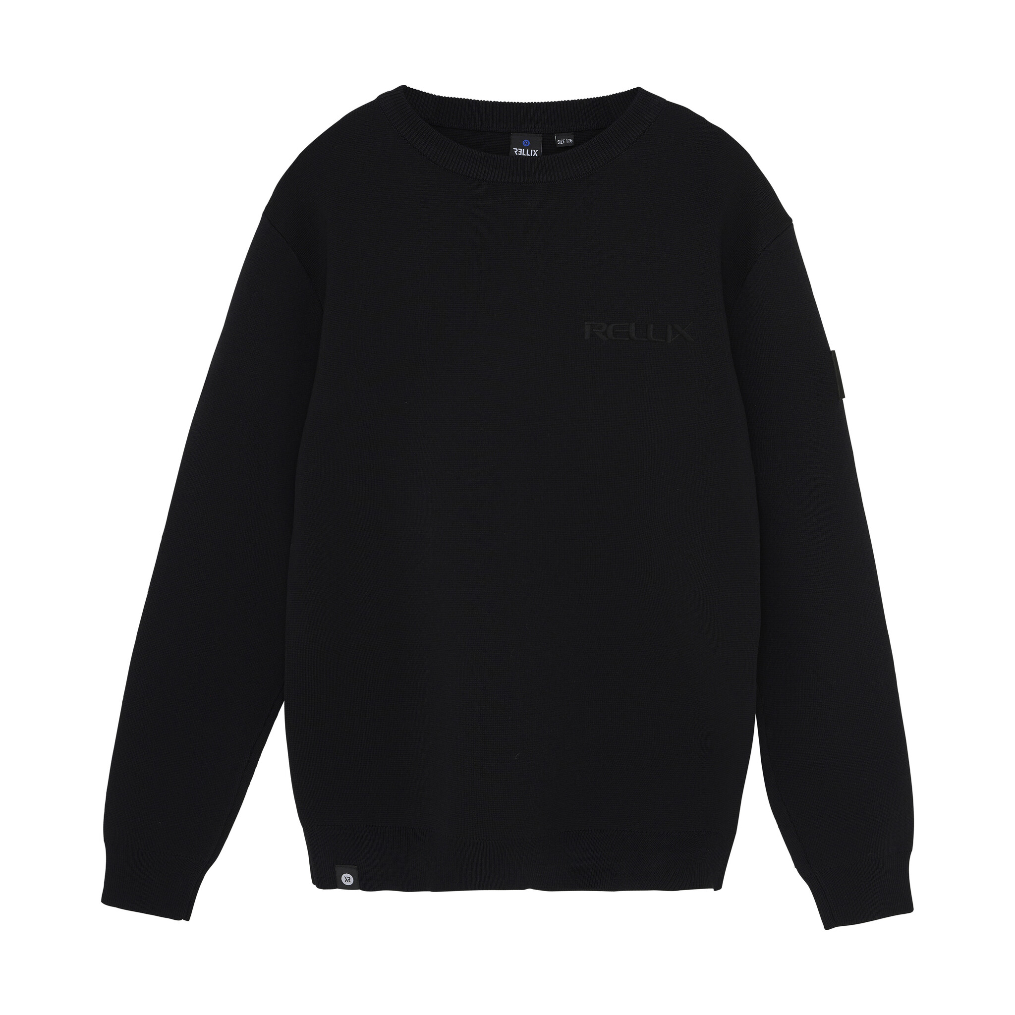 Rellix winter sweater jongens - zwart - gebreid