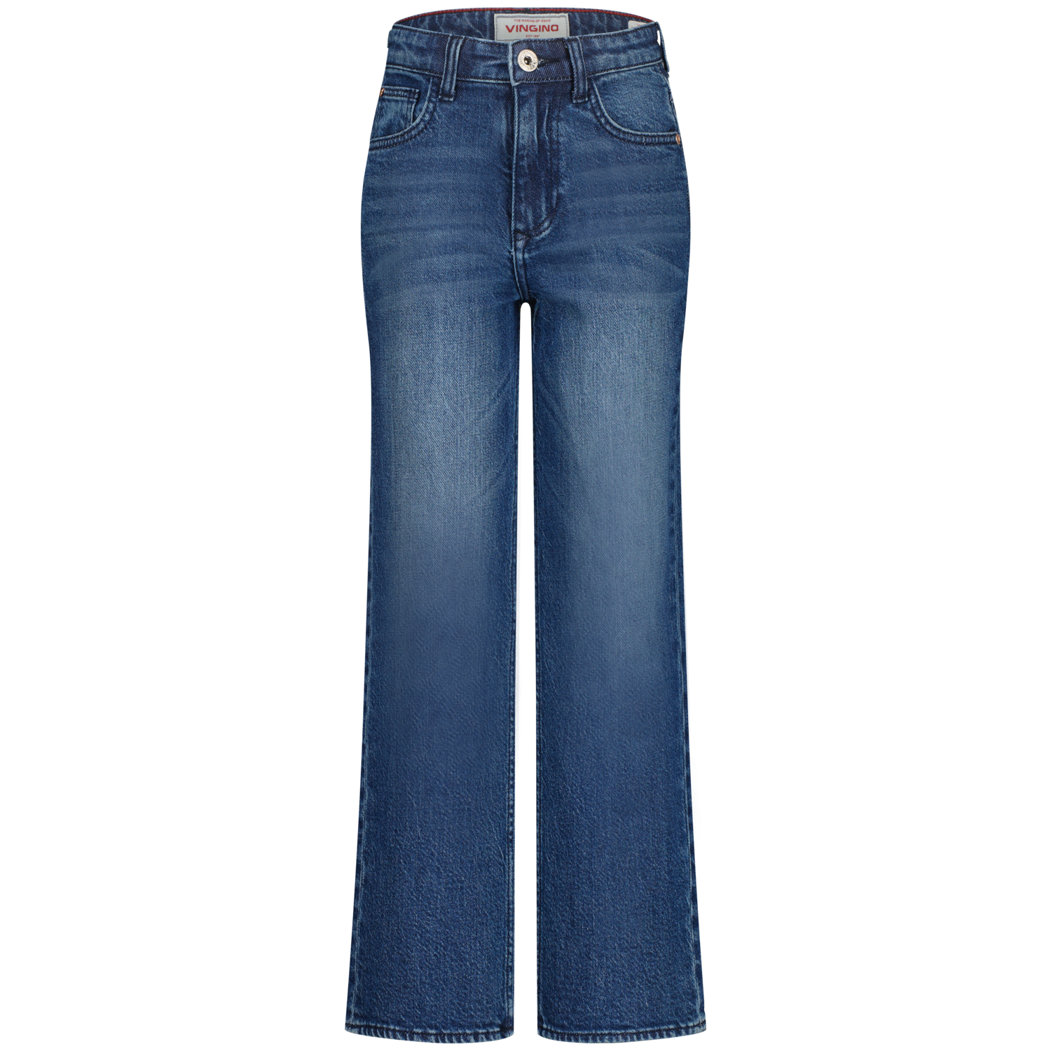 Vingino winter jeansbroek meisjes - donker blauw - Cecile - wide leg fit