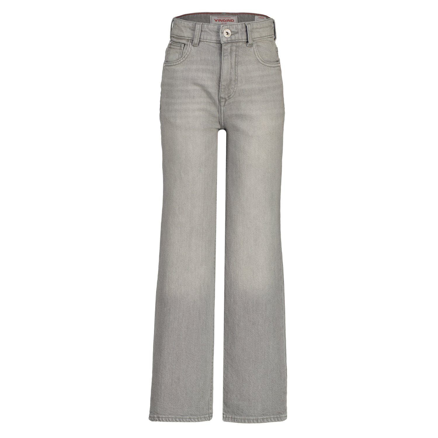 Vingino winter jeansbroek meisjes - grijs - Cecile - wide leg fit
